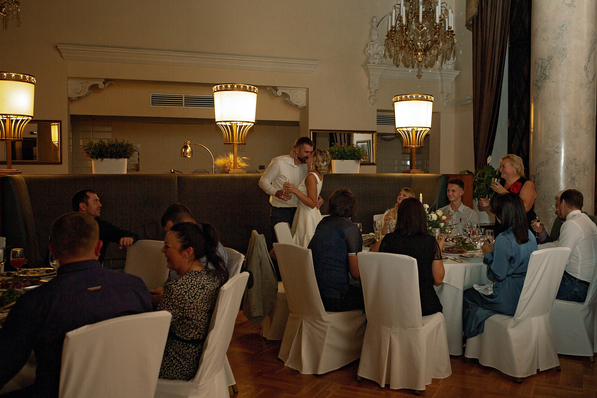 Свадьбас гостями. Свадебный и портретный фотограф Москва