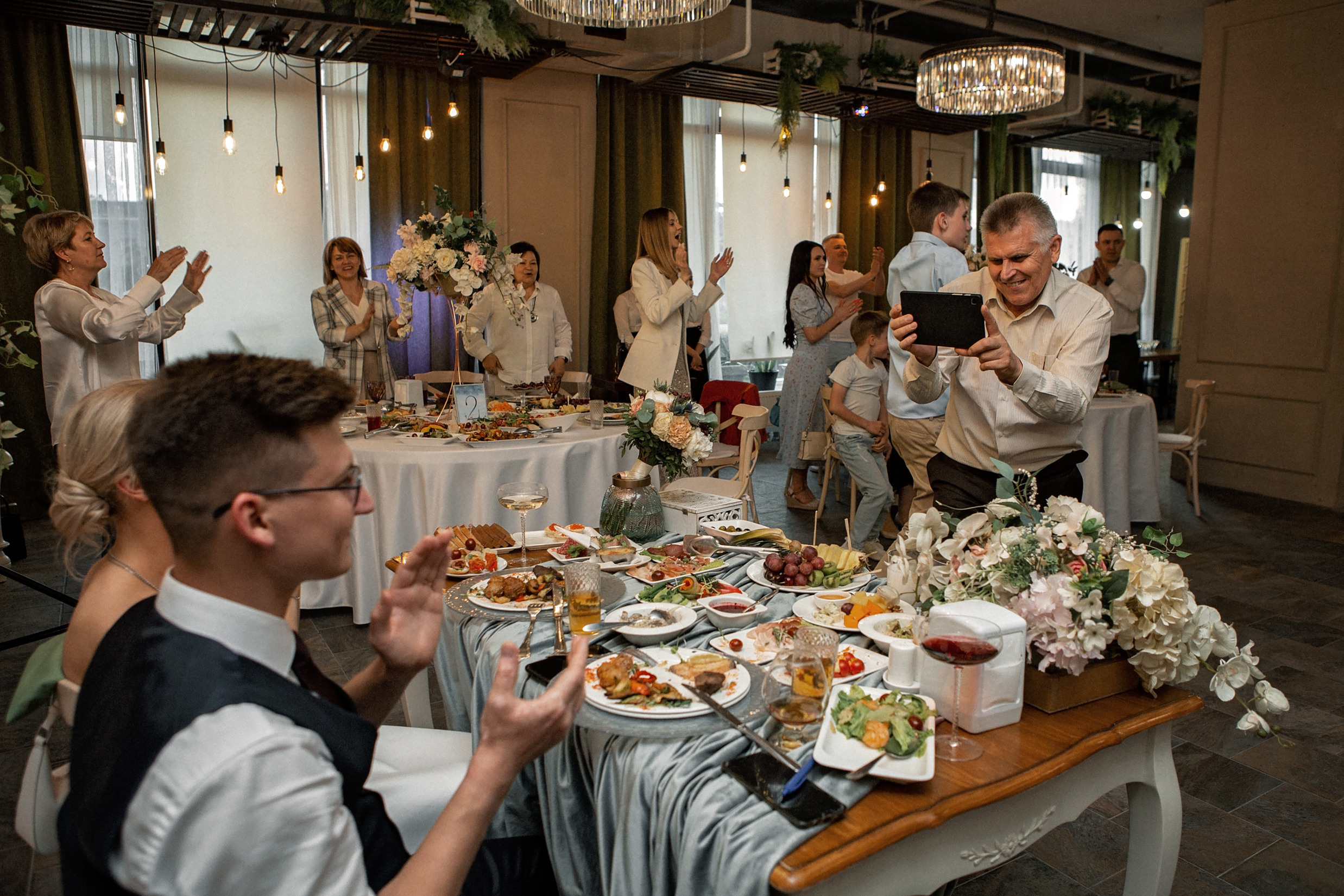 Свадьба с гостями. Свадебный и портретный фотограф Москва