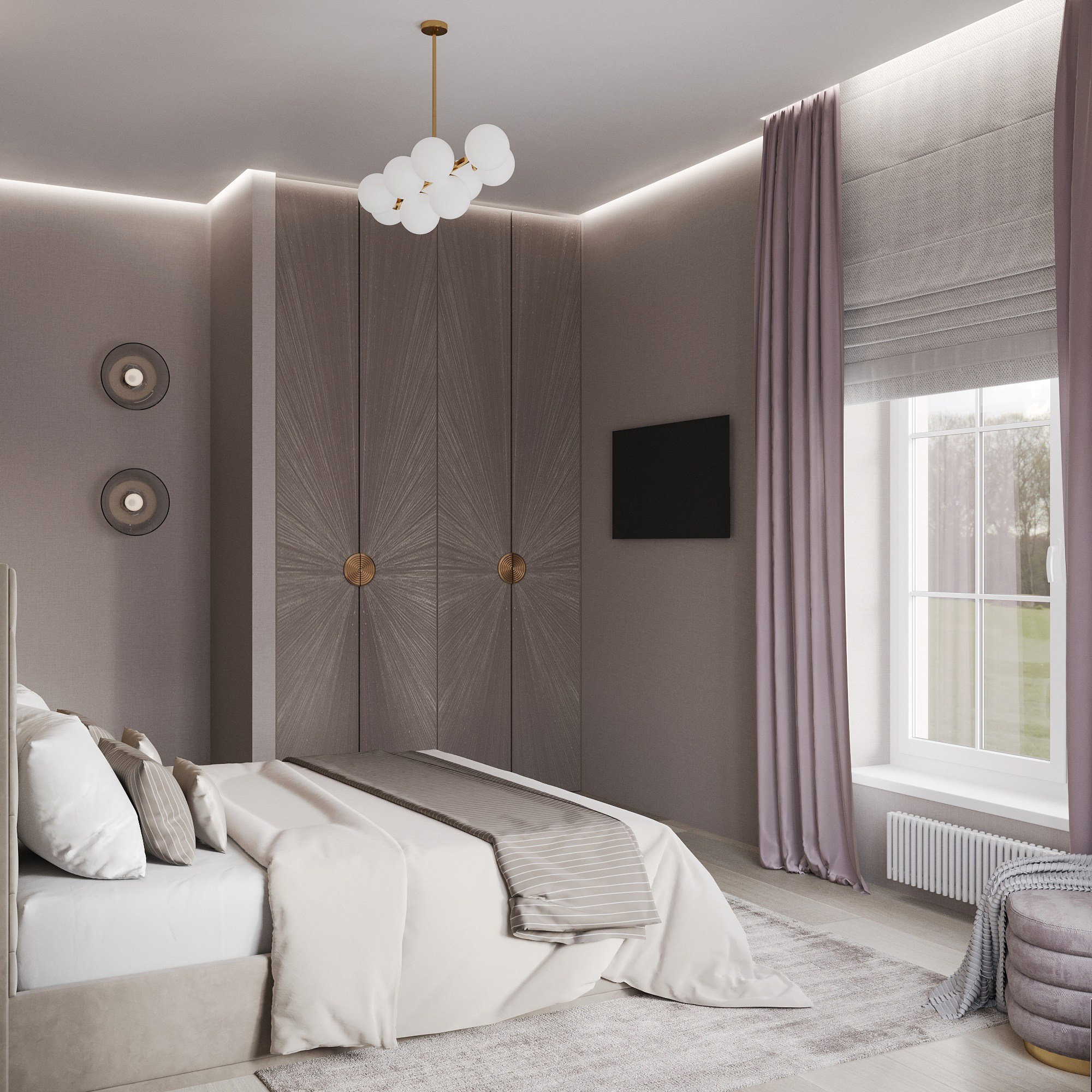 Второй этаж 2-х этажного дома. Интерьерный 3Д Визуализатор Маргарита Оберемко