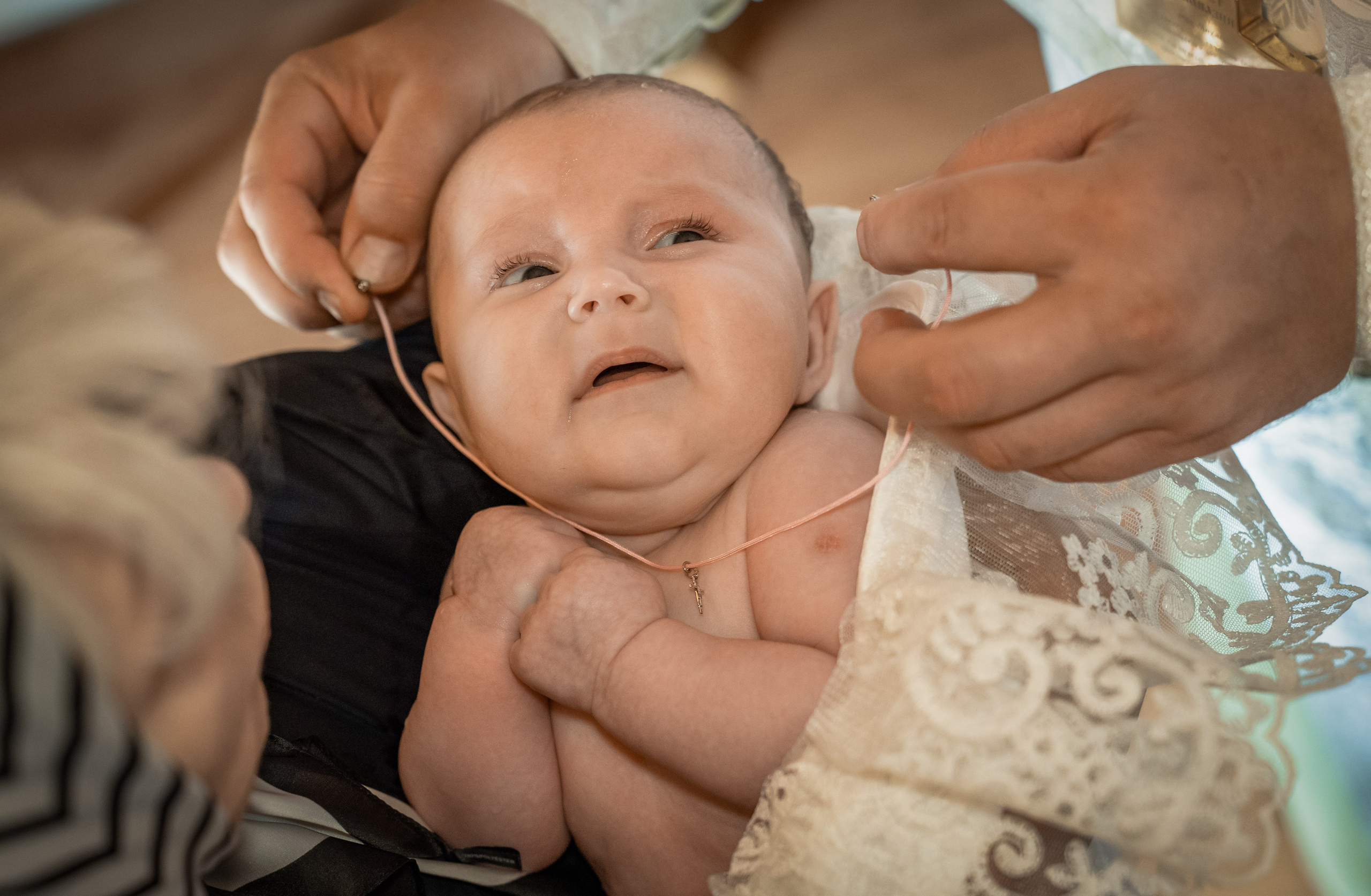 Крещение Авроры в храме 12 апостолов. Фотограф на Крещение Тула и Венчание в Туле, детский и семейный фотограф