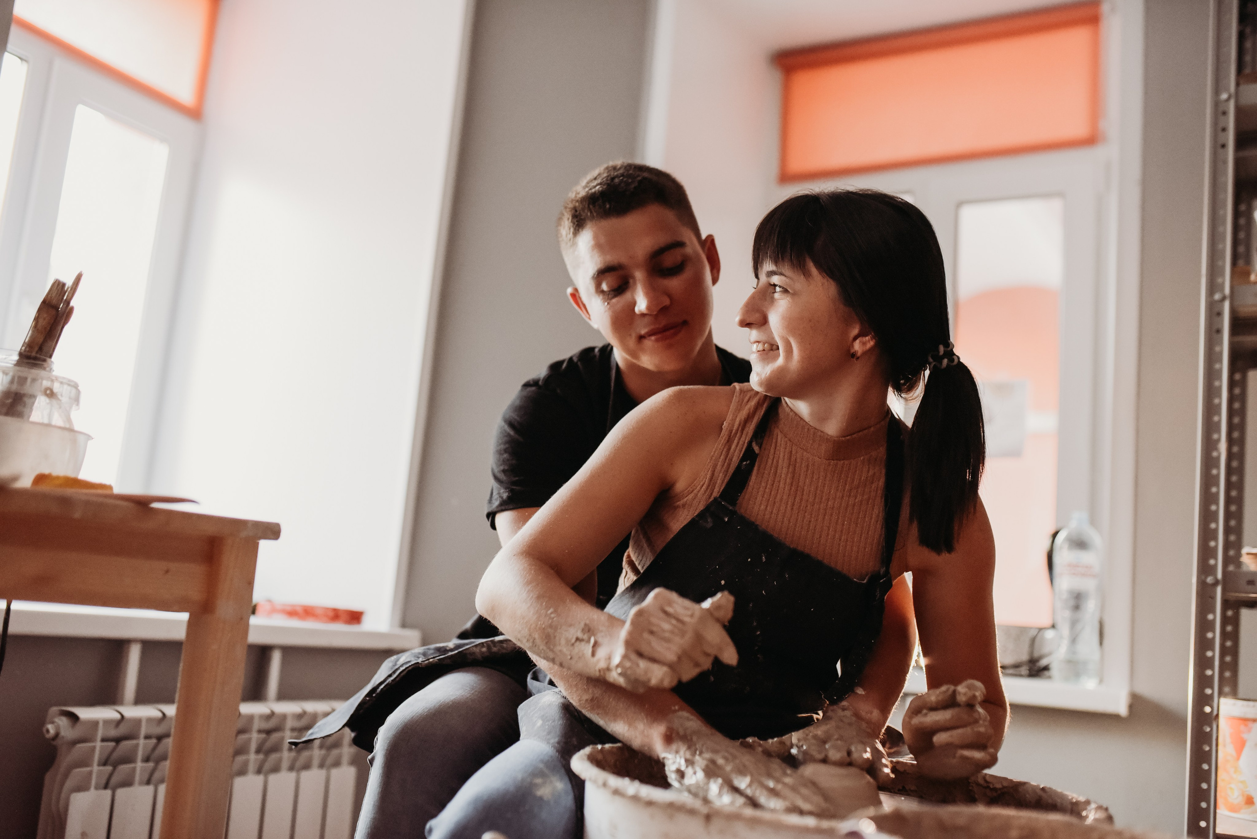 Love Story в гончарной мастерской. Семейный фотограф Олеся Батурина Рязань