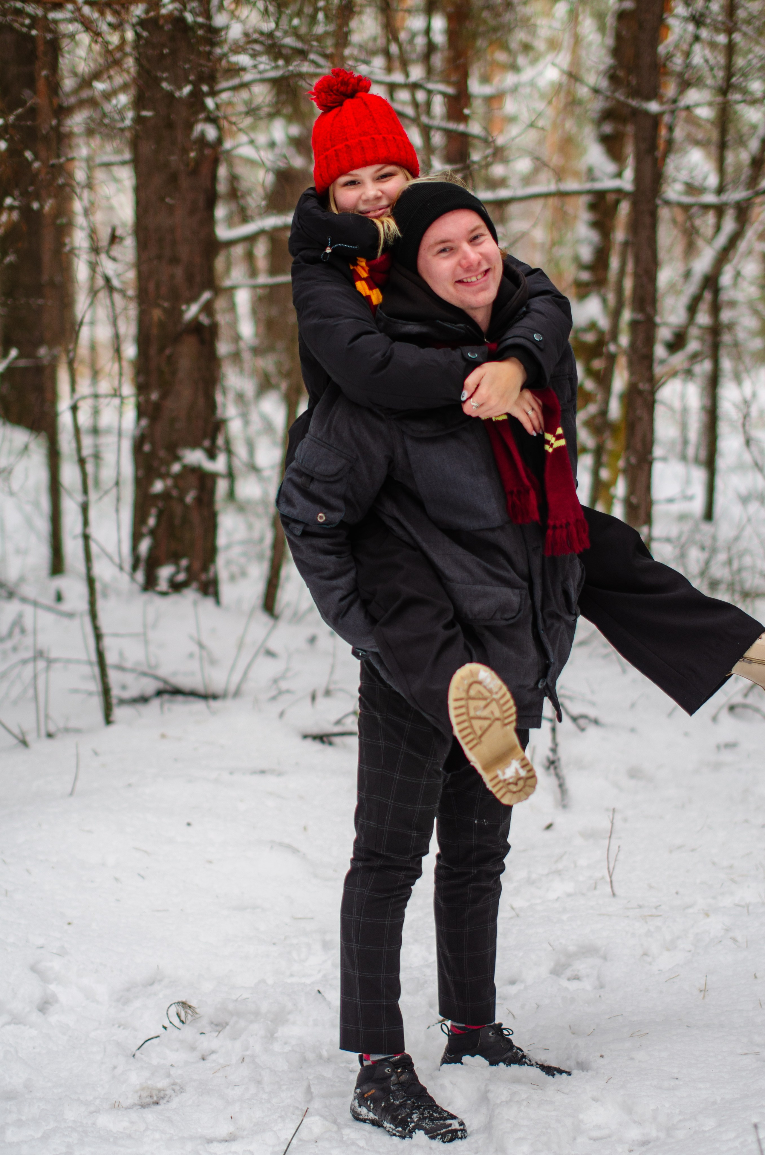 Зимняя история любви в стиле фильма «Гарри Поттер». Денисова Аля — фотограф для парных съемок и индивидуальных историй в Барнауле