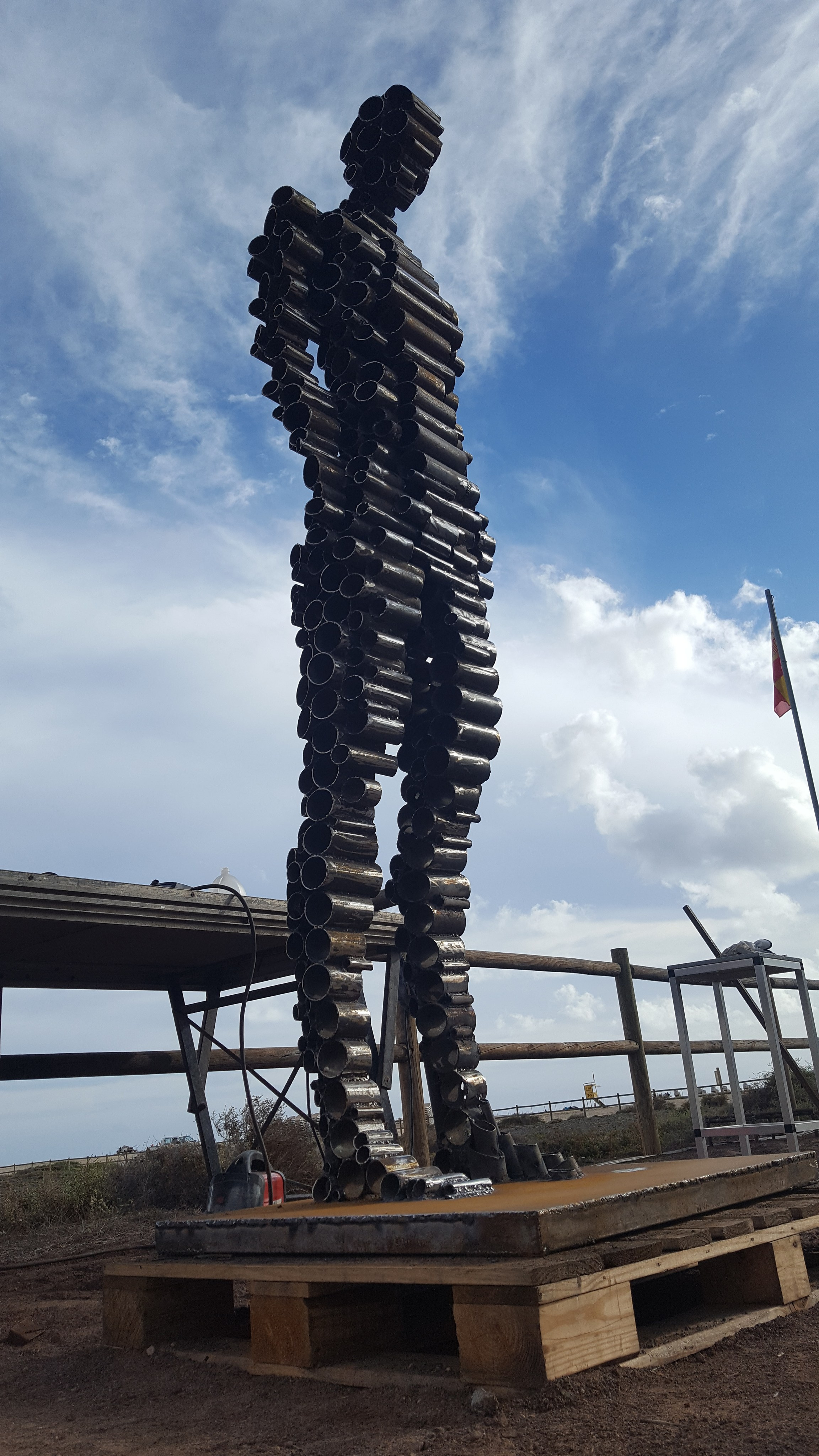 Исчезающий/ Испания/Канарские о-ва/Фуэртевентура/2018. Художник — скульптор Антонина Фатхуллина