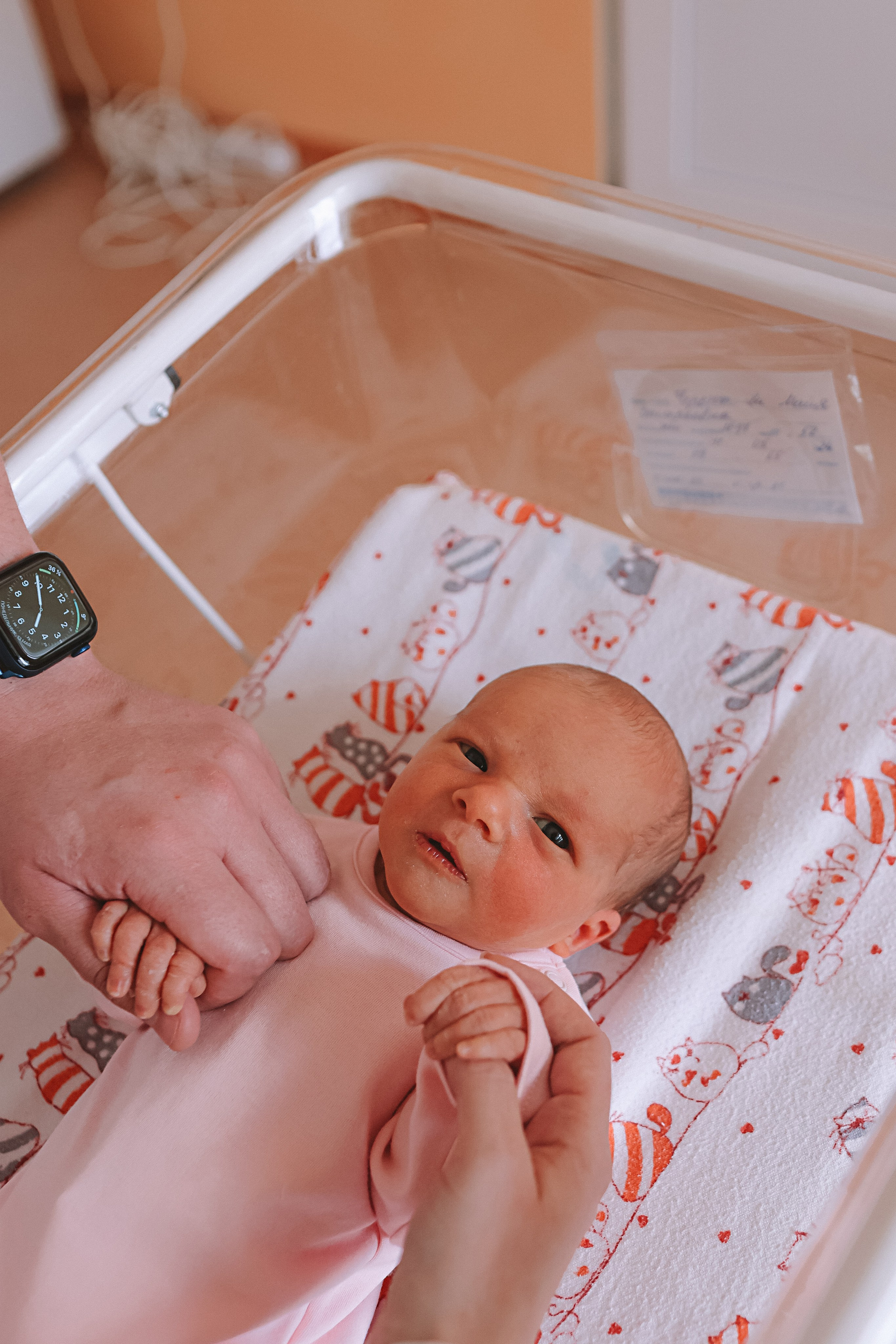 Выписка палата+внизу ПЦЭ. Семейный фотограф Тюмень, фотограф на роды Салмина Мария