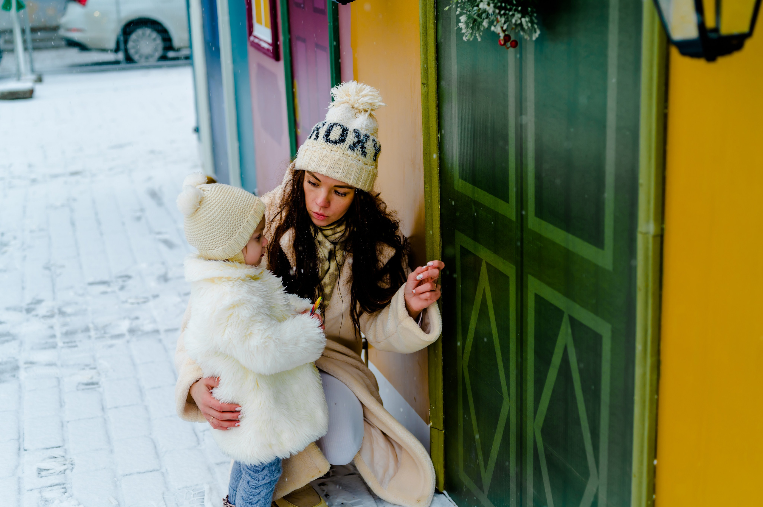 Новогодняя фотосессия на Манежной площади. Свадебный и семейный фотограф Евгения Кононова