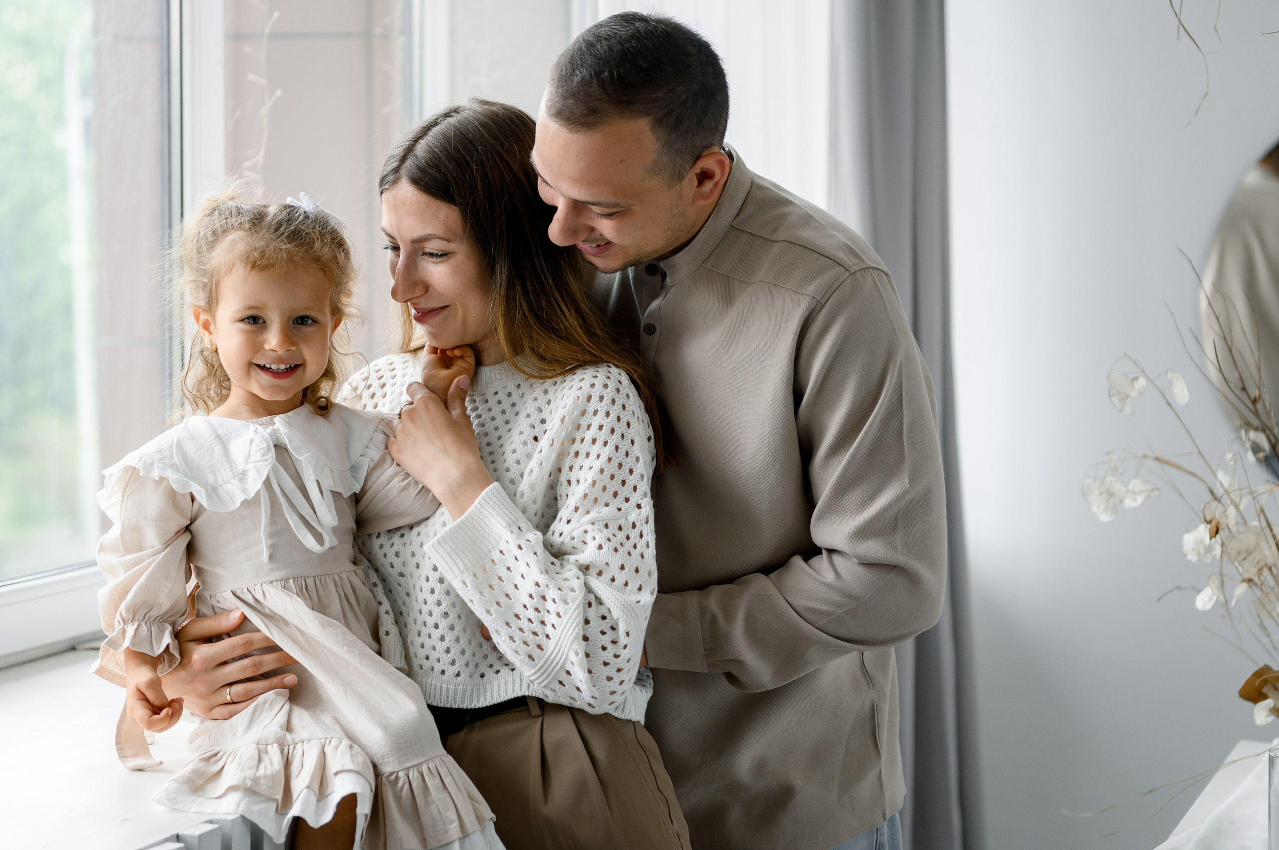 Очаровательная Ева с родителями. Свадебный и семейный фотограф в Ставрополе Роман Иванов