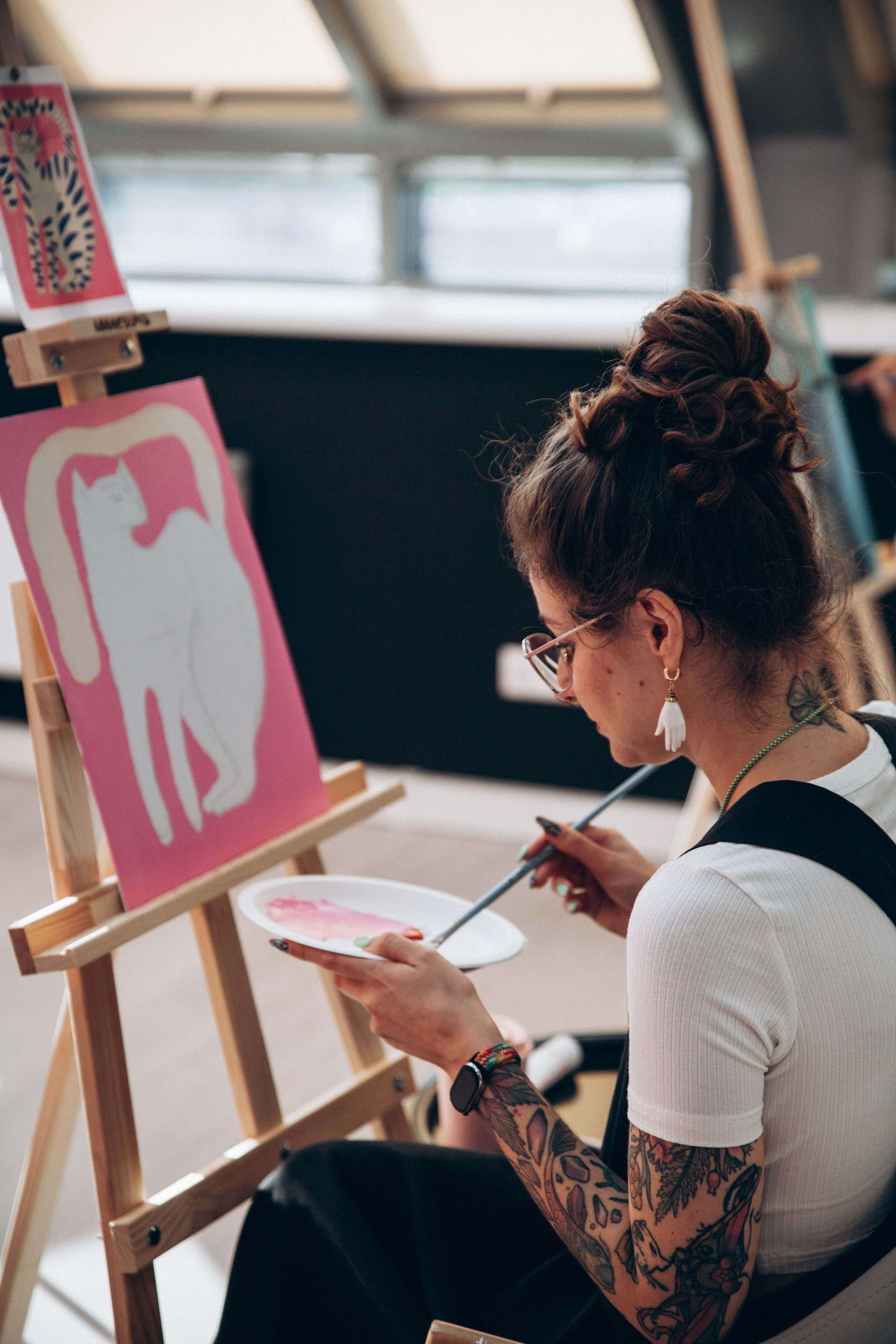 Мастер-класс по живописи. Преподаватель Анна К-К. Репортажный и детский фотограф в Минске