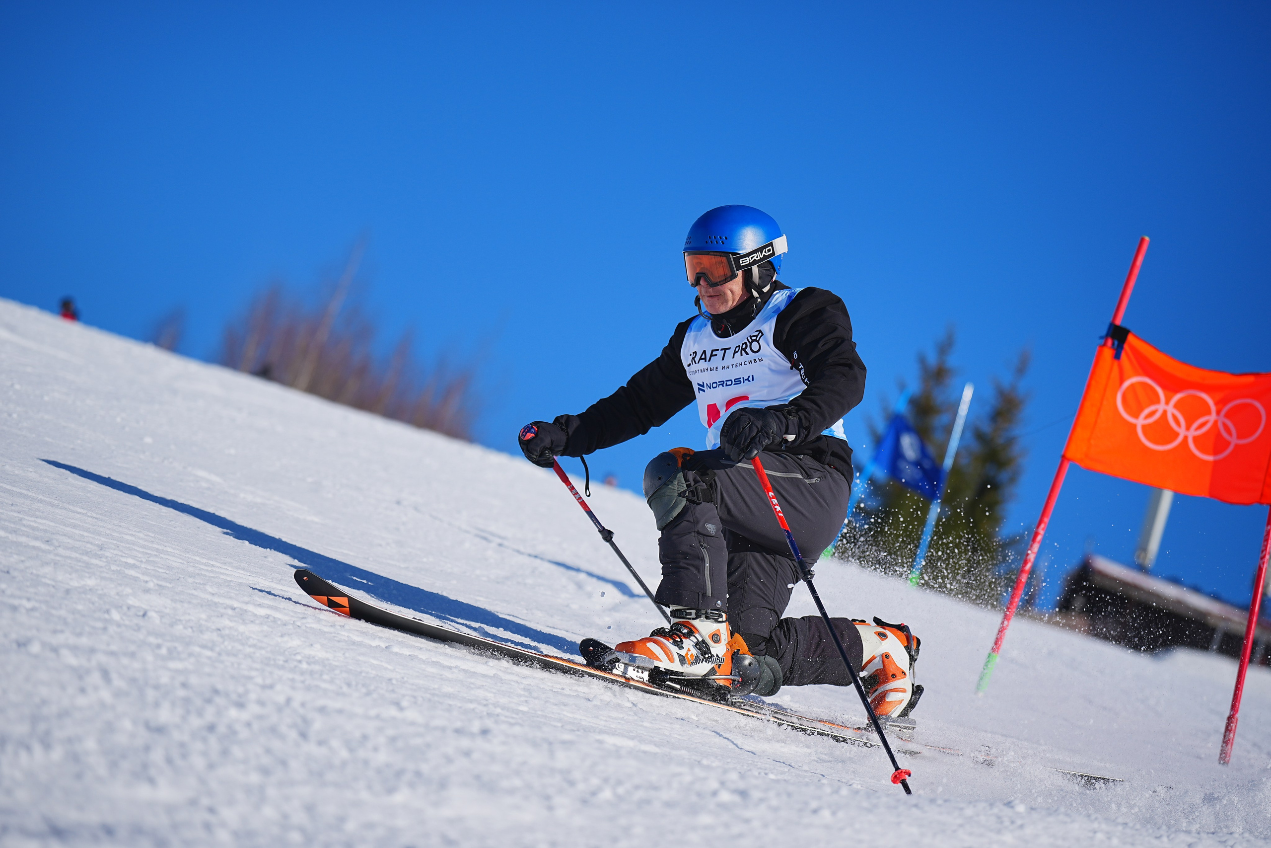 Шуколово. Открытое Первенство МФТИ по горным лыжам. GS, Telemark, 2024. Фотограф Студитский Евгений