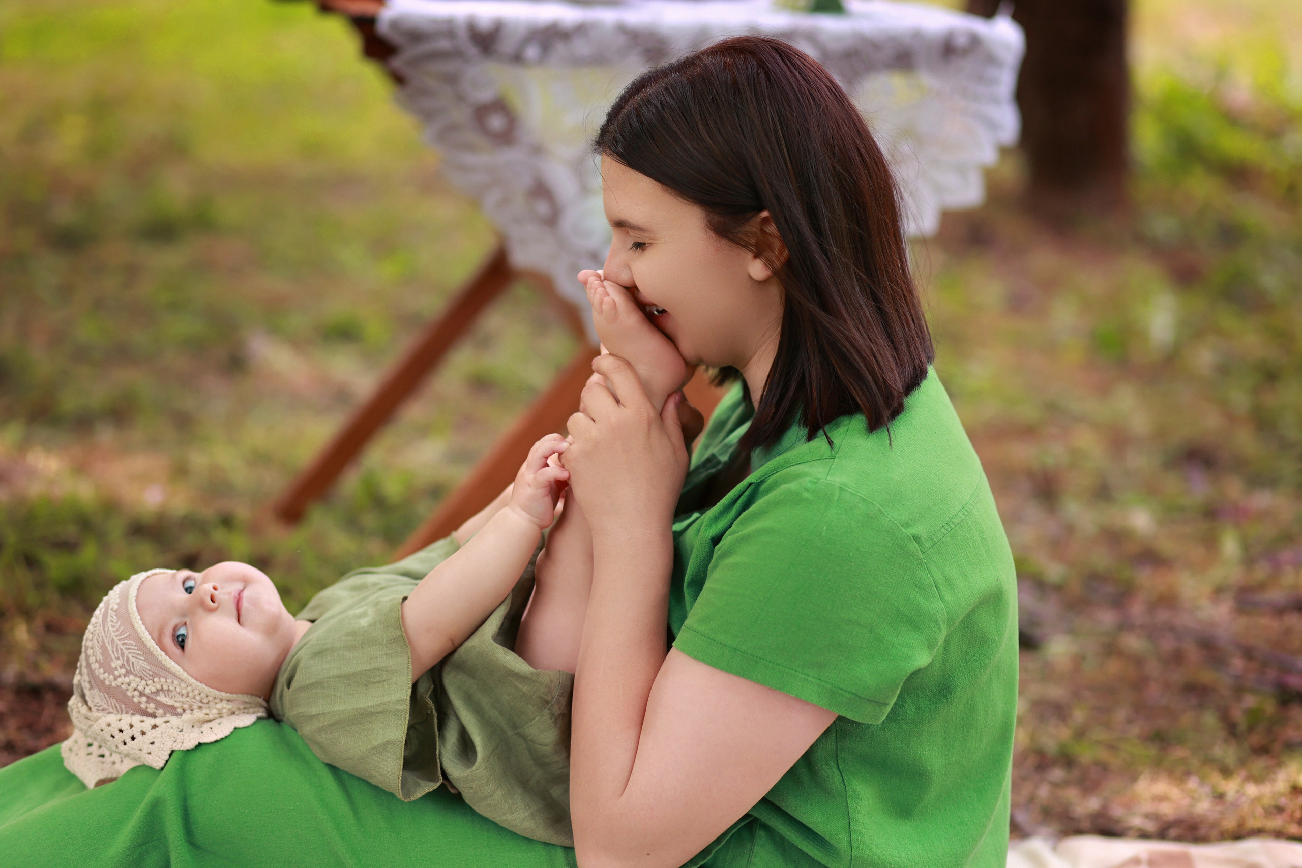 Чаепитие в парке. Детский семейный фотограф Краснодар