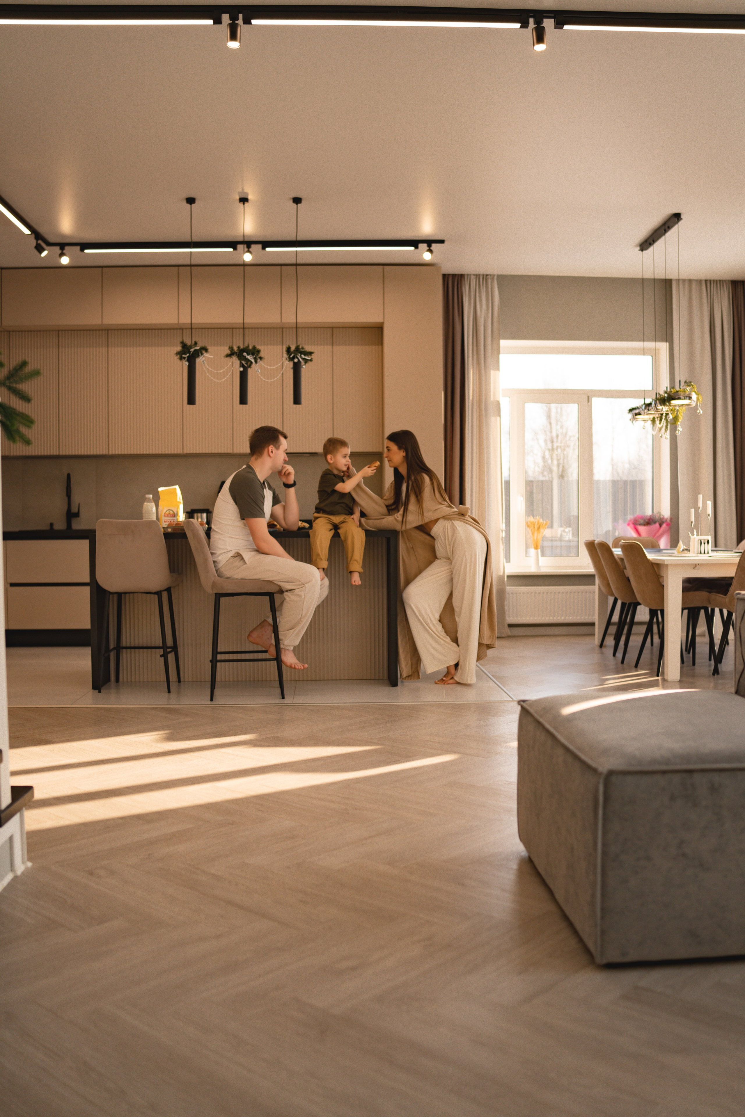 Домашняя съемка семьи Ксении и Алексея. Семейный и портретный фотограф в Санкт-Петербурге Татьяна Гримоть