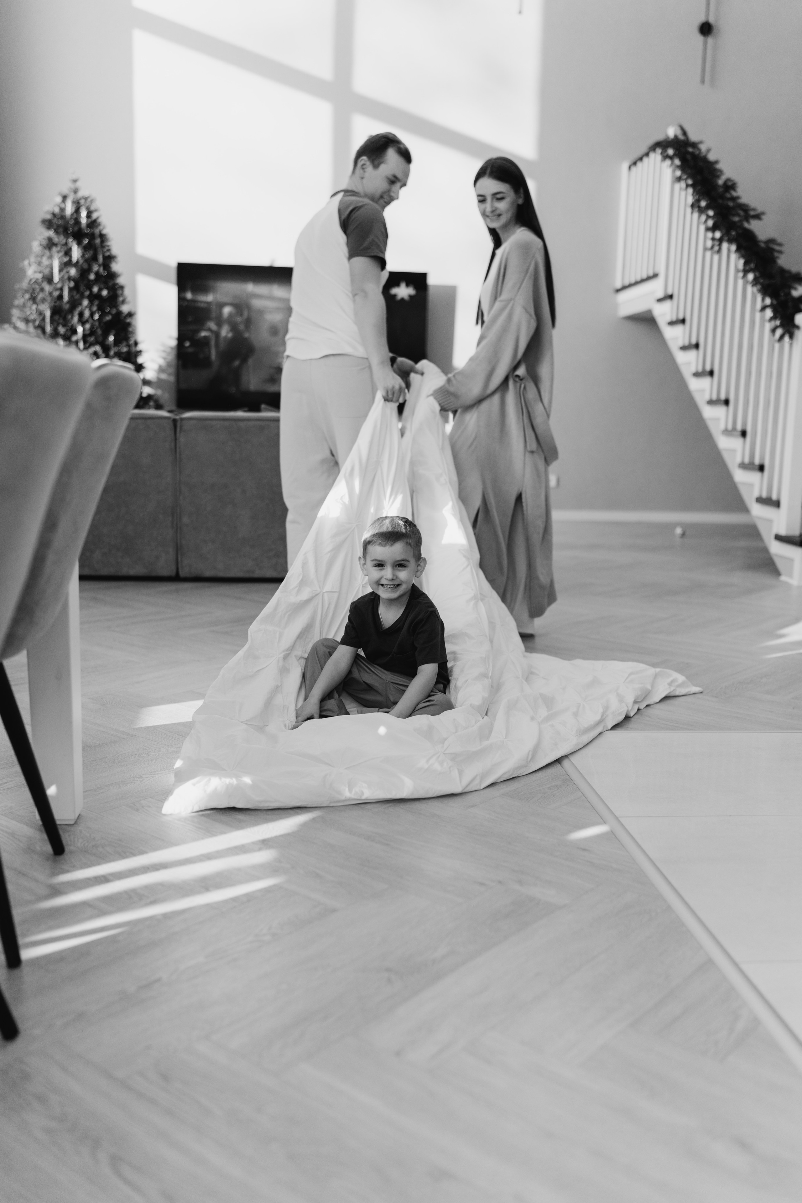 Домашняя съемка семьи Ксении и Алексея. Семейный и портретный фотограф в Санкт-Петербурге Татьяна Гримоть