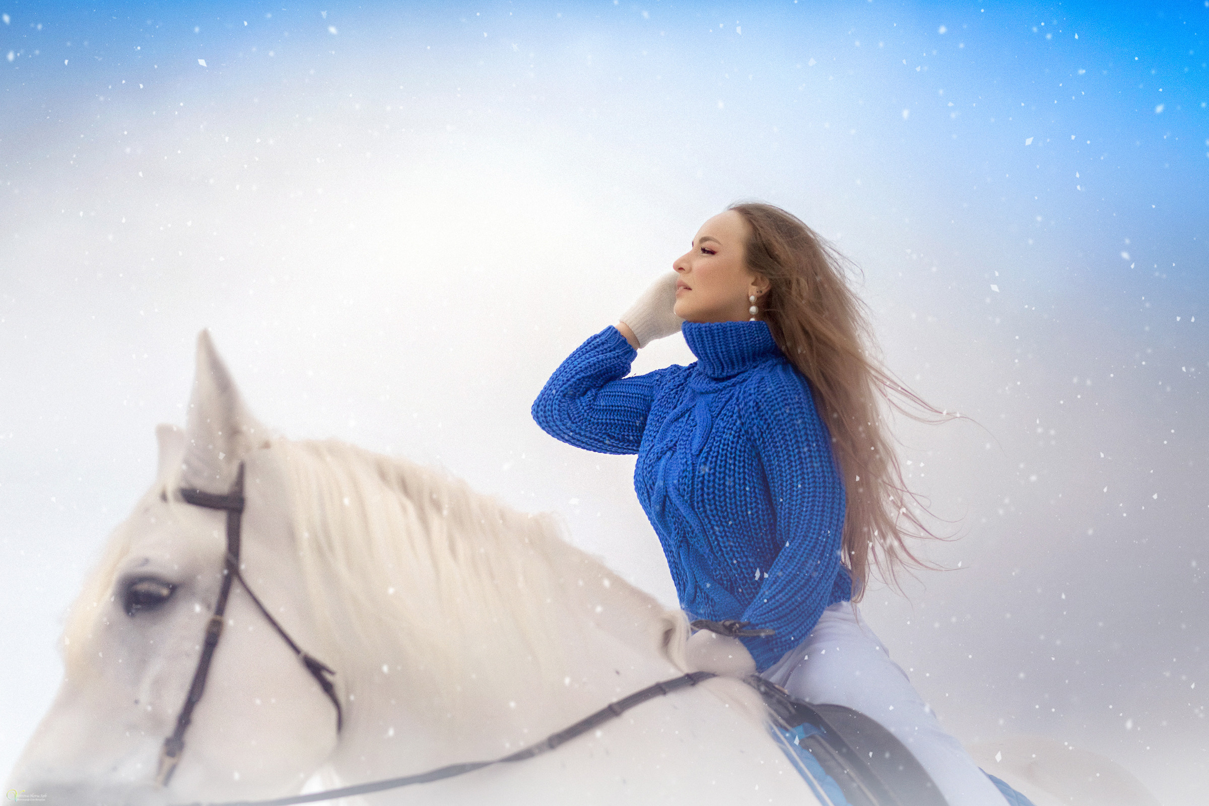 Полина и Киприда_Синее. Фотограф женский и мужской портрет Санкт-Петербург