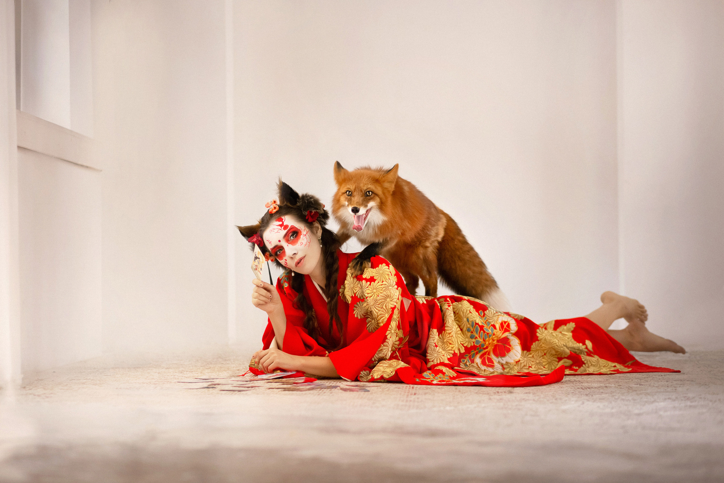 Фотосессия с лисой СПБ