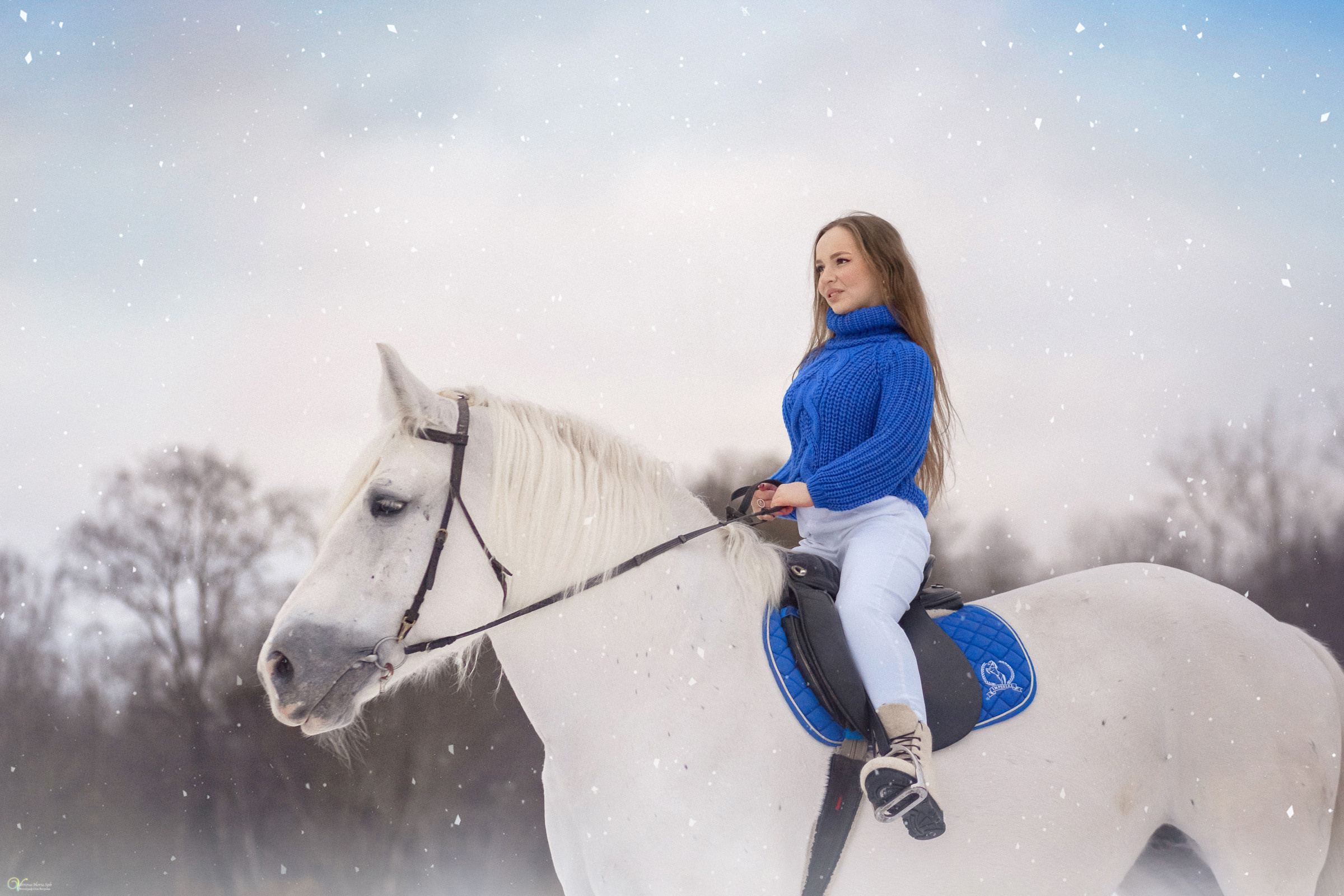 Полина и Киприда_Синее. Фотограф женский и мужской портрет Санкт-Петербург