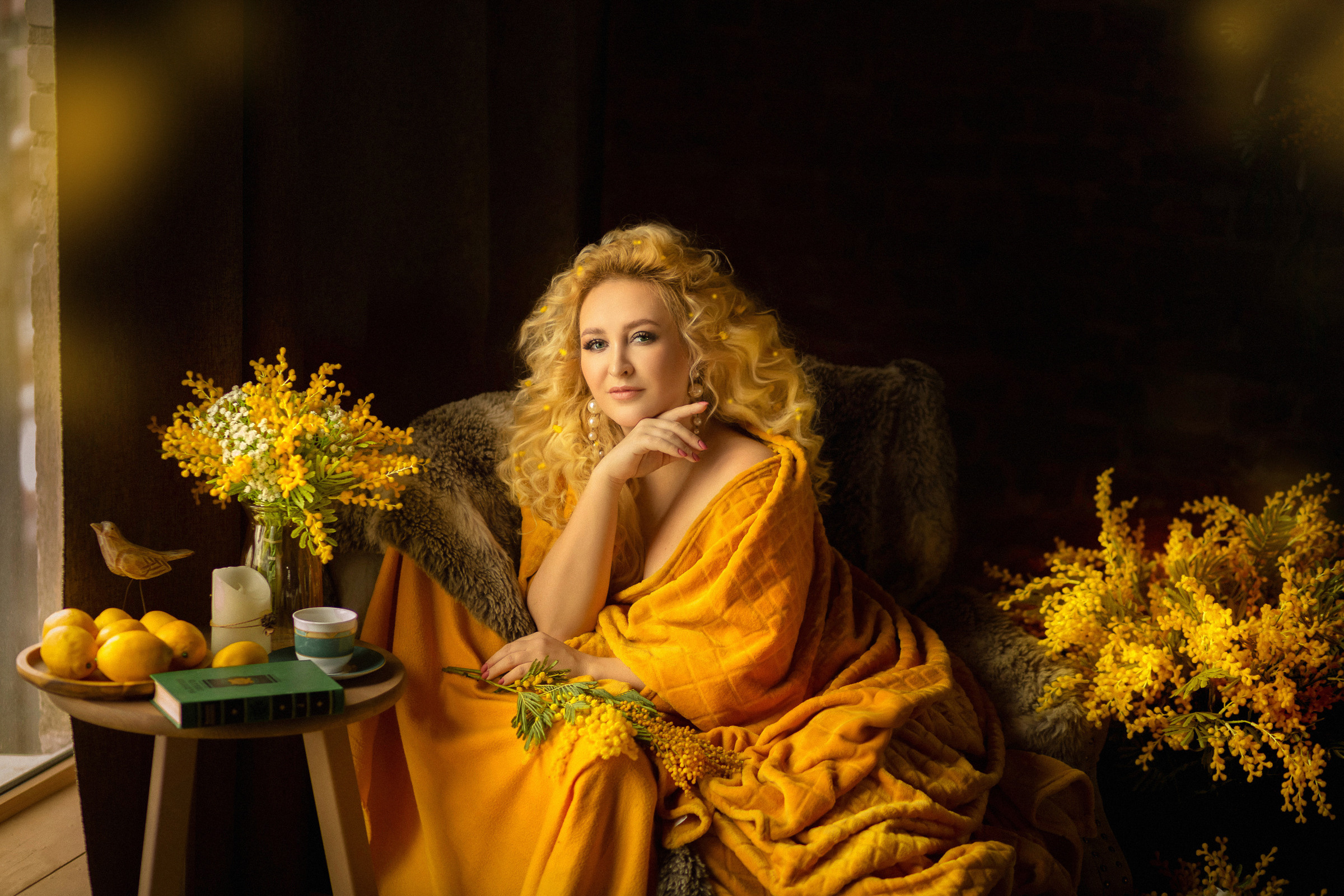 Девушка-Мимоза. Фотограф женский и мужской портрет Санкт-Петербург