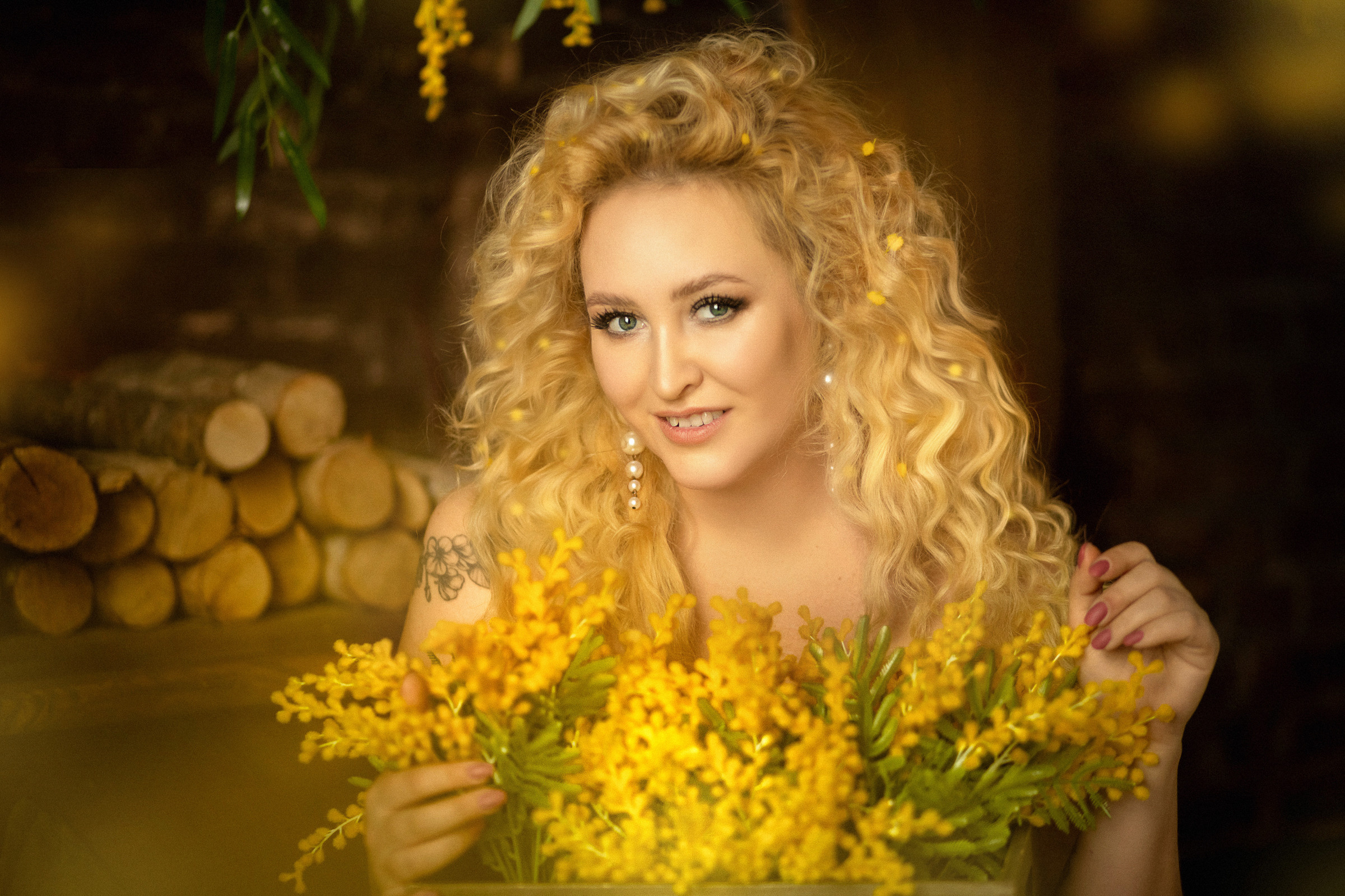 Девушка-Мимоза. Фотограф женский и мужской портрет Санкт-Петербург