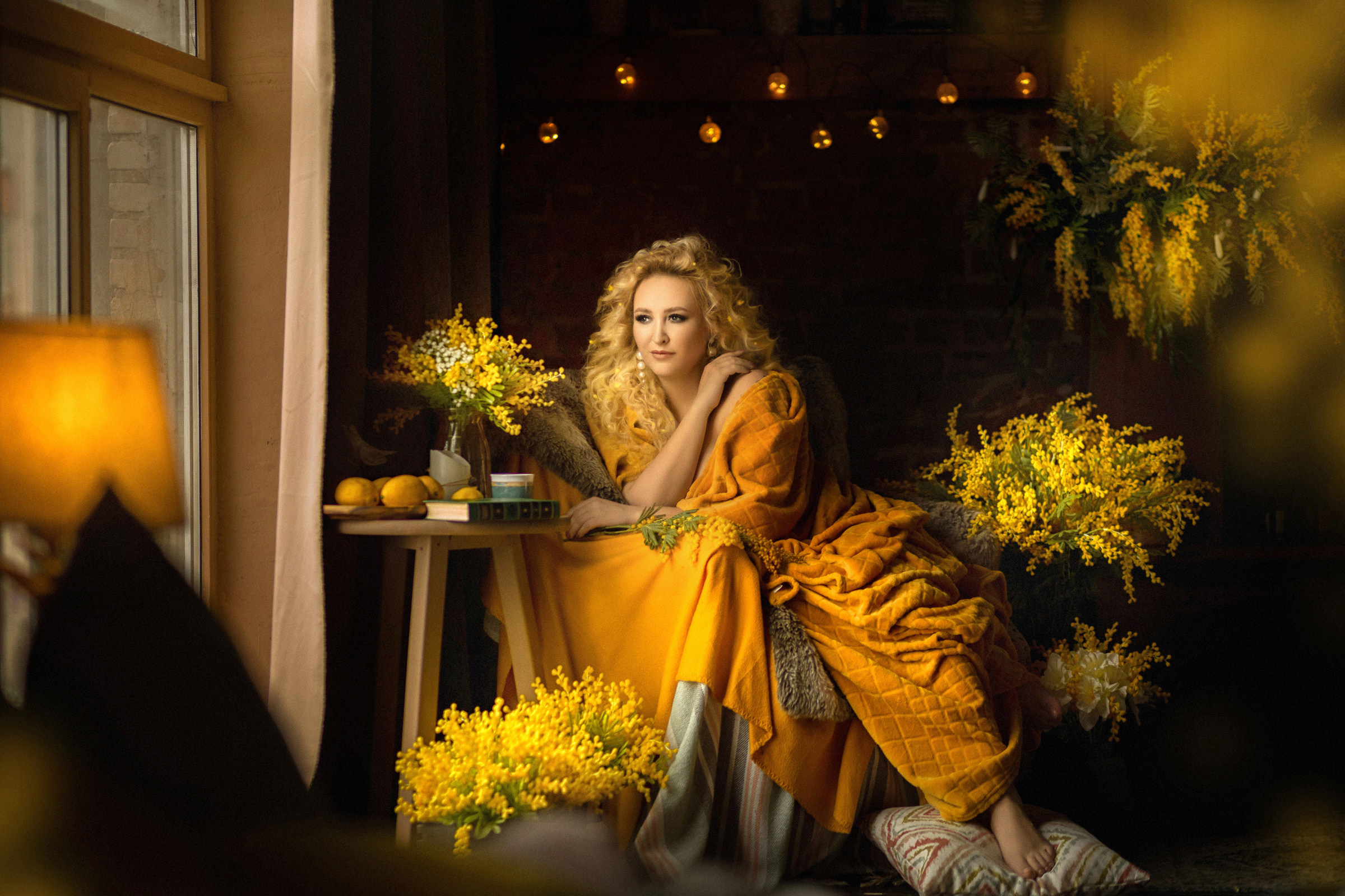 Девушка-Мимоза. Фотограф женский и мужской портрет Санкт-Петербург