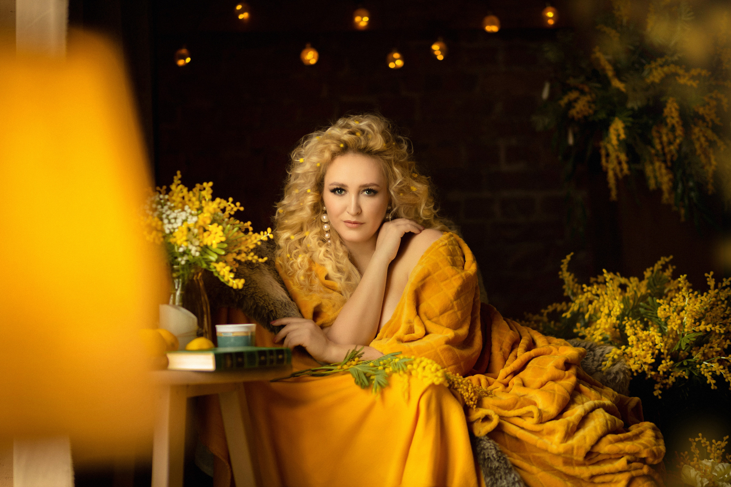 Девушка-Мимоза. Фотограф женский и мужской портрет Санкт-Петербург