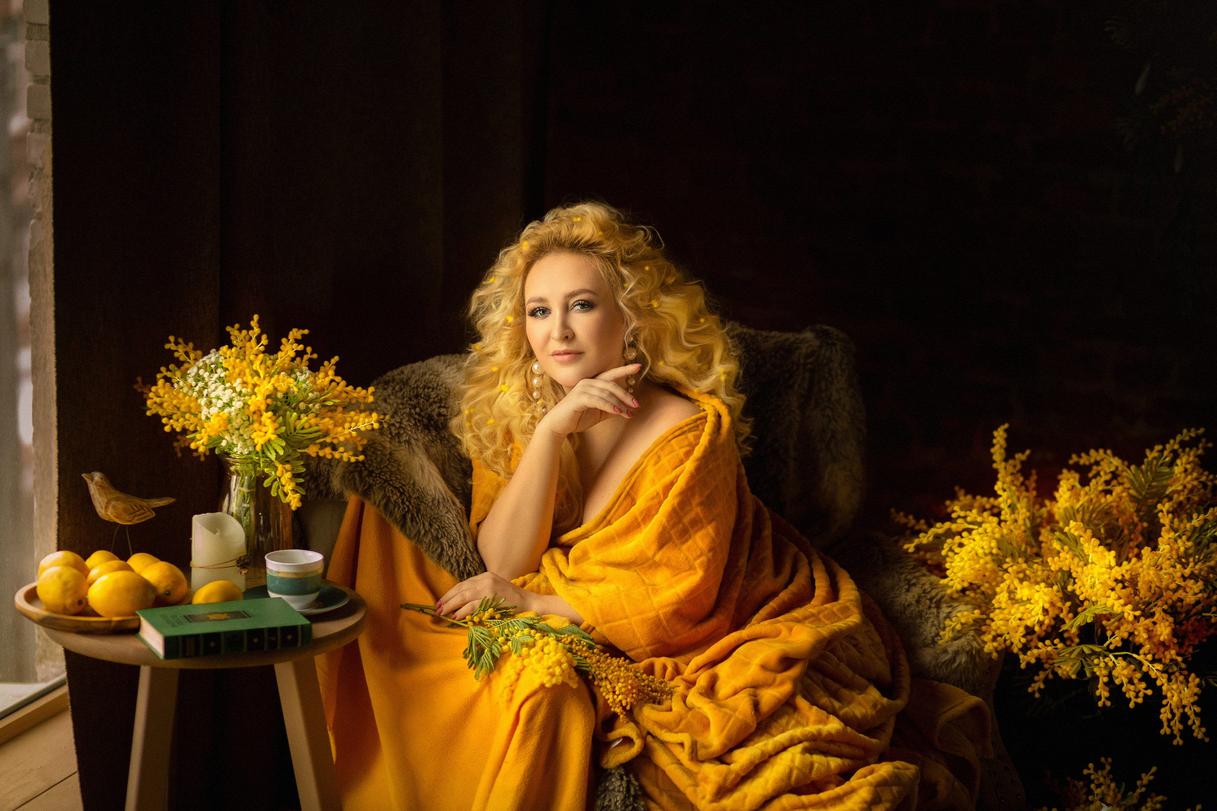 Девушка-Мимоза. Фотограф женский и мужской портрет Санкт-Петербург