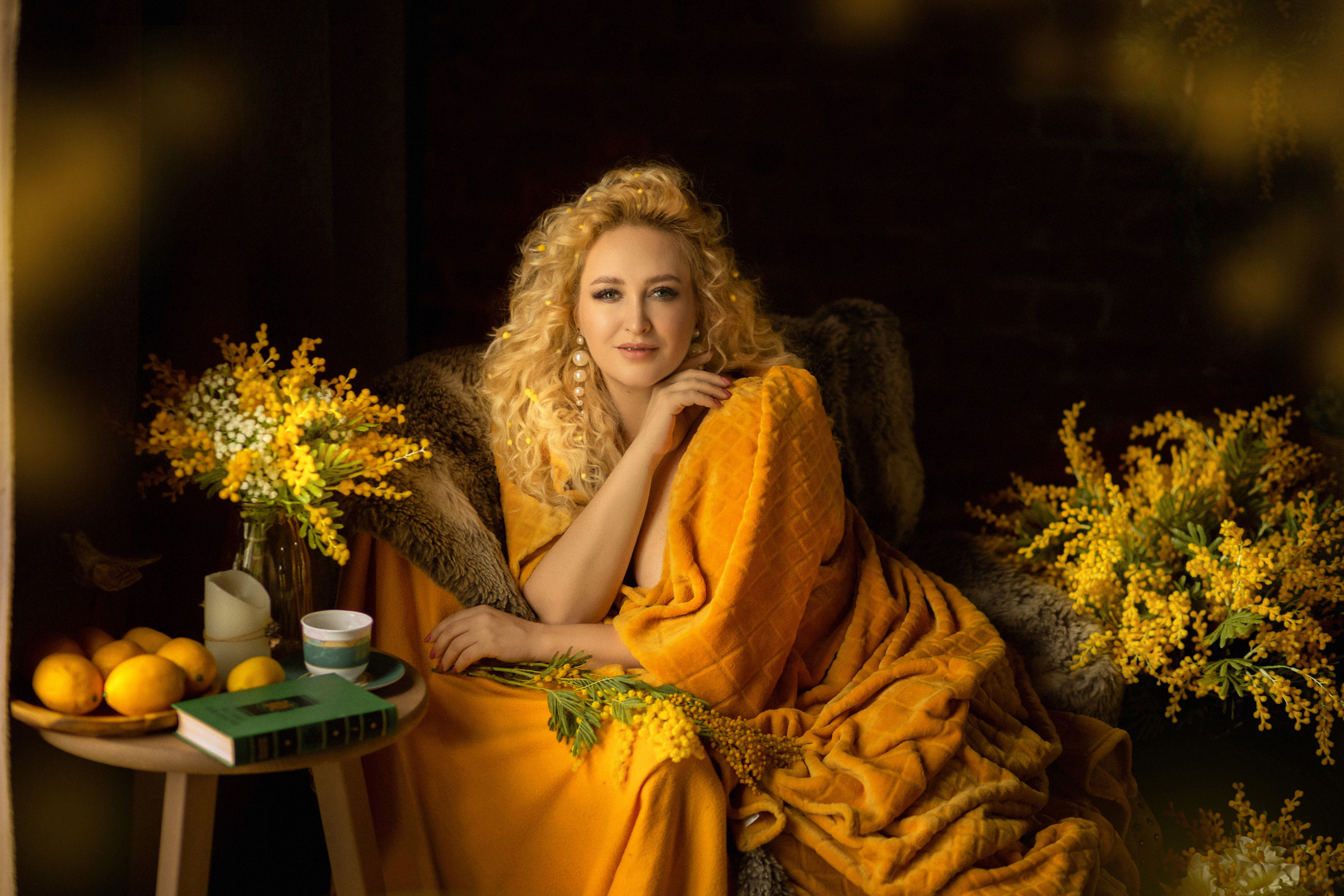 Девушка-Мимоза. Фотограф женский и мужской портрет Санкт-Петербург