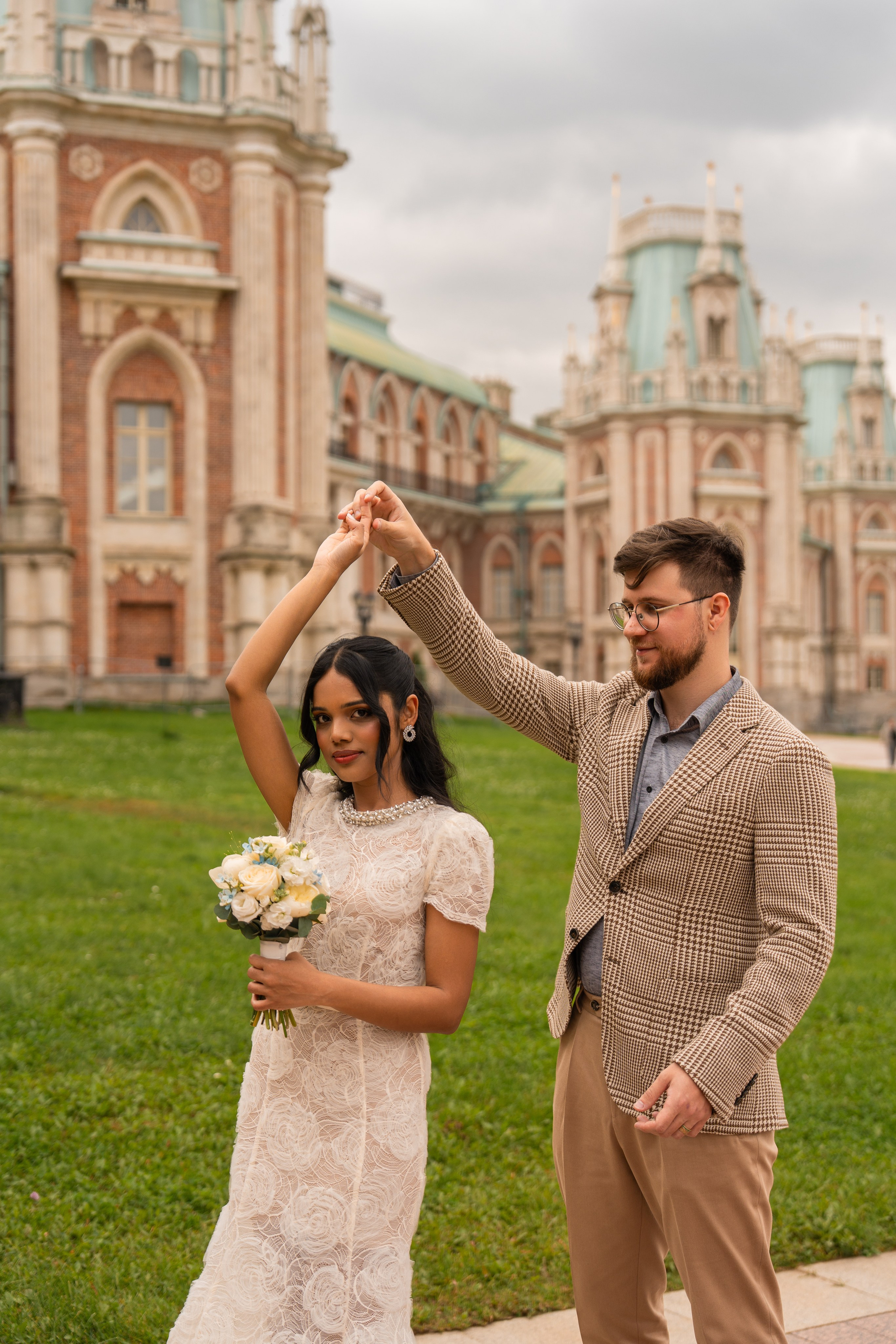 Максим и Харша, Царицыно. Свадебный фотограф в Москве Анна Полушина