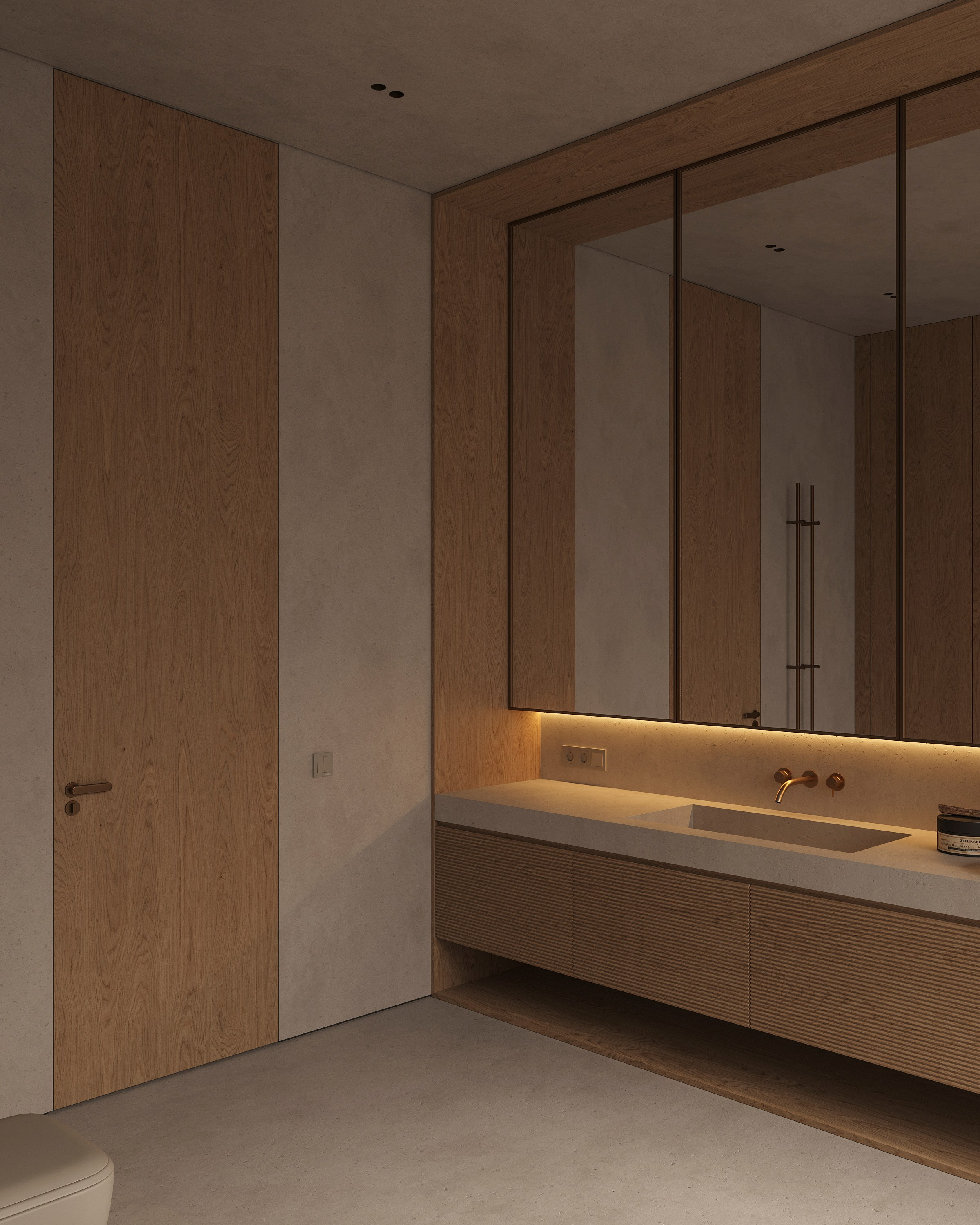 ZEN BATHROOM | SUNNY & SOFT CONCEPTS. Interior Visualization by Valerie Stetyukevich