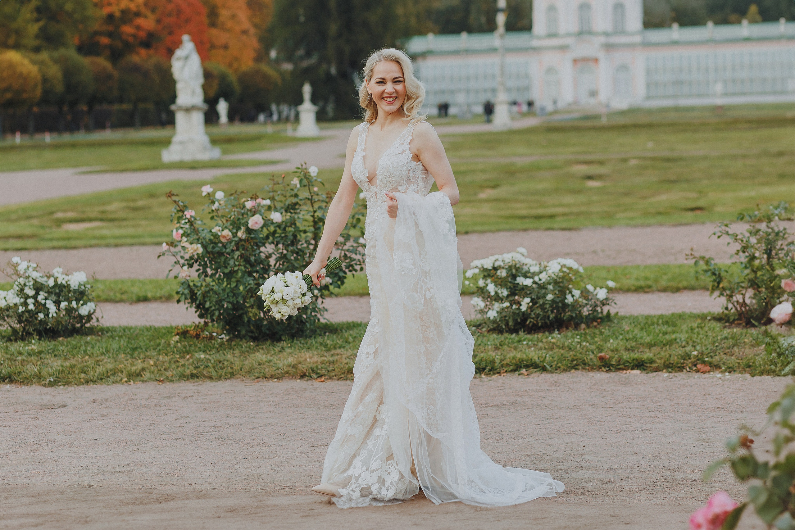 Свадебная фотосессия в Таганском ЗАГСе и Кусково. Фотограф в Москве и Люберцах Анна Ушакова