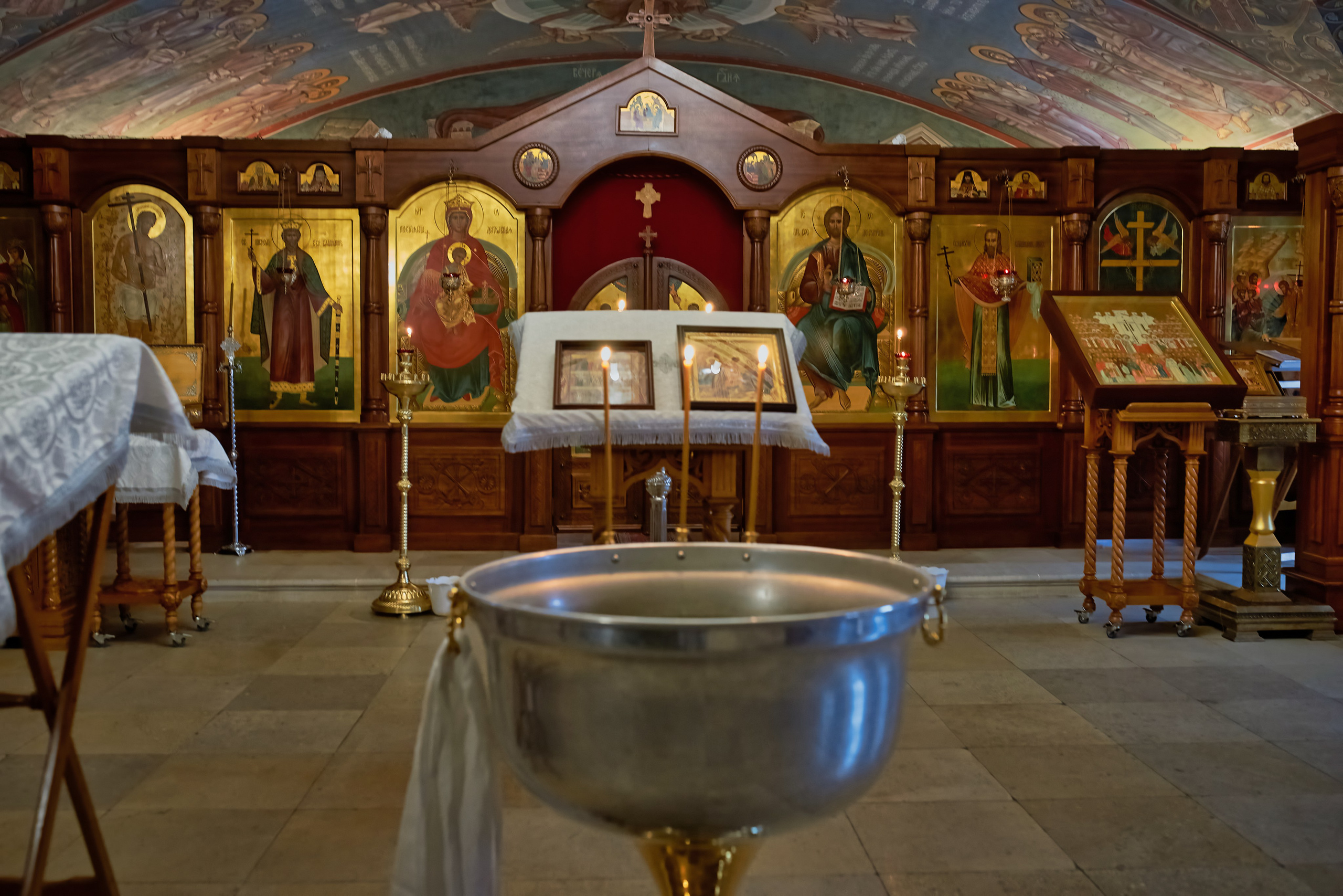 Крещение в Зачатьевском женском монастыре