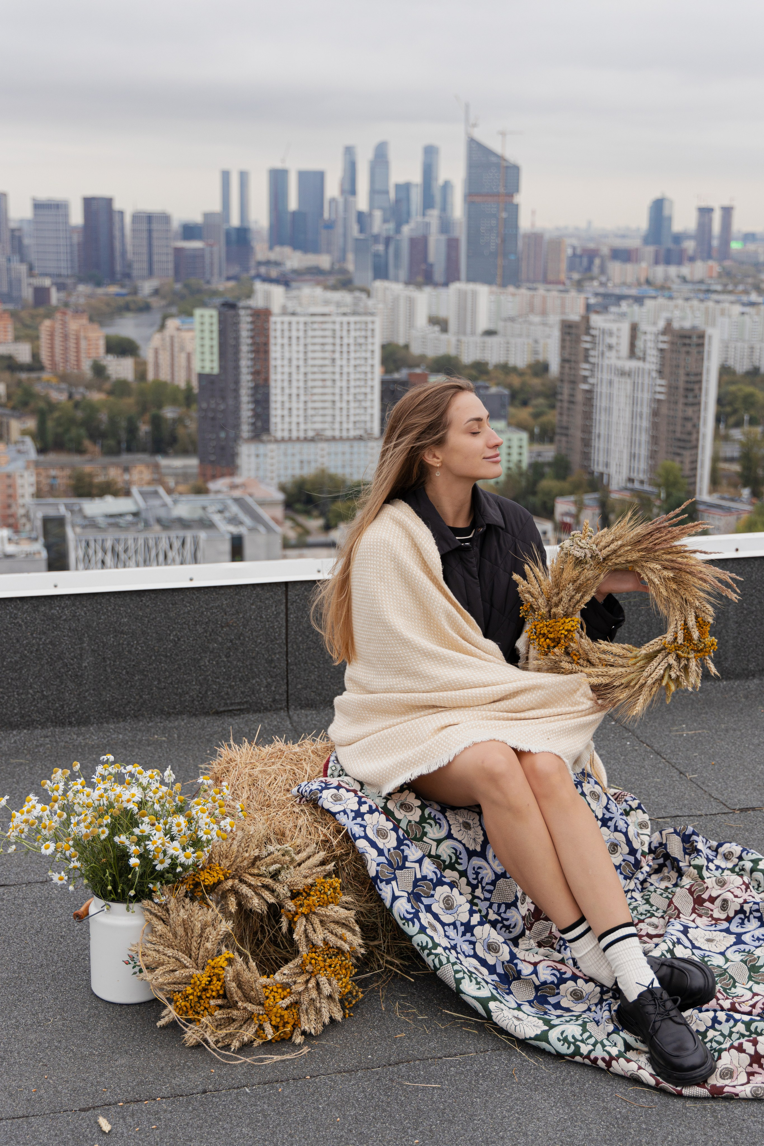 МК Осенний венок (локация на крыше). Анастасия Ракчеева Художник