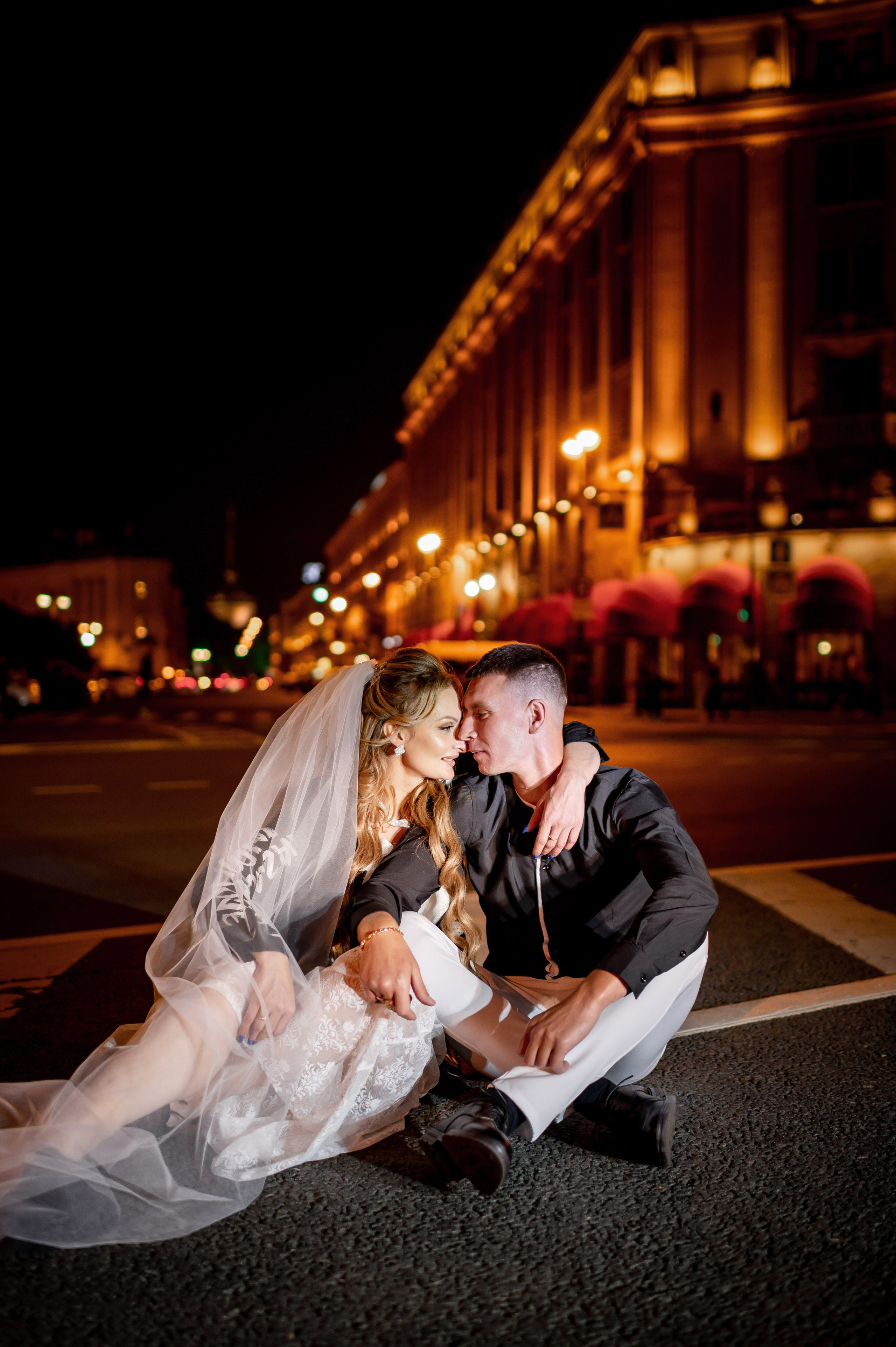 Екатерина и Андрей (свадебная фотосессия в вечернем Петербурге). Портретный, семейный и свадебный фотограф в Санкт-Петербурге и в Пушкине Ширяев Денис
