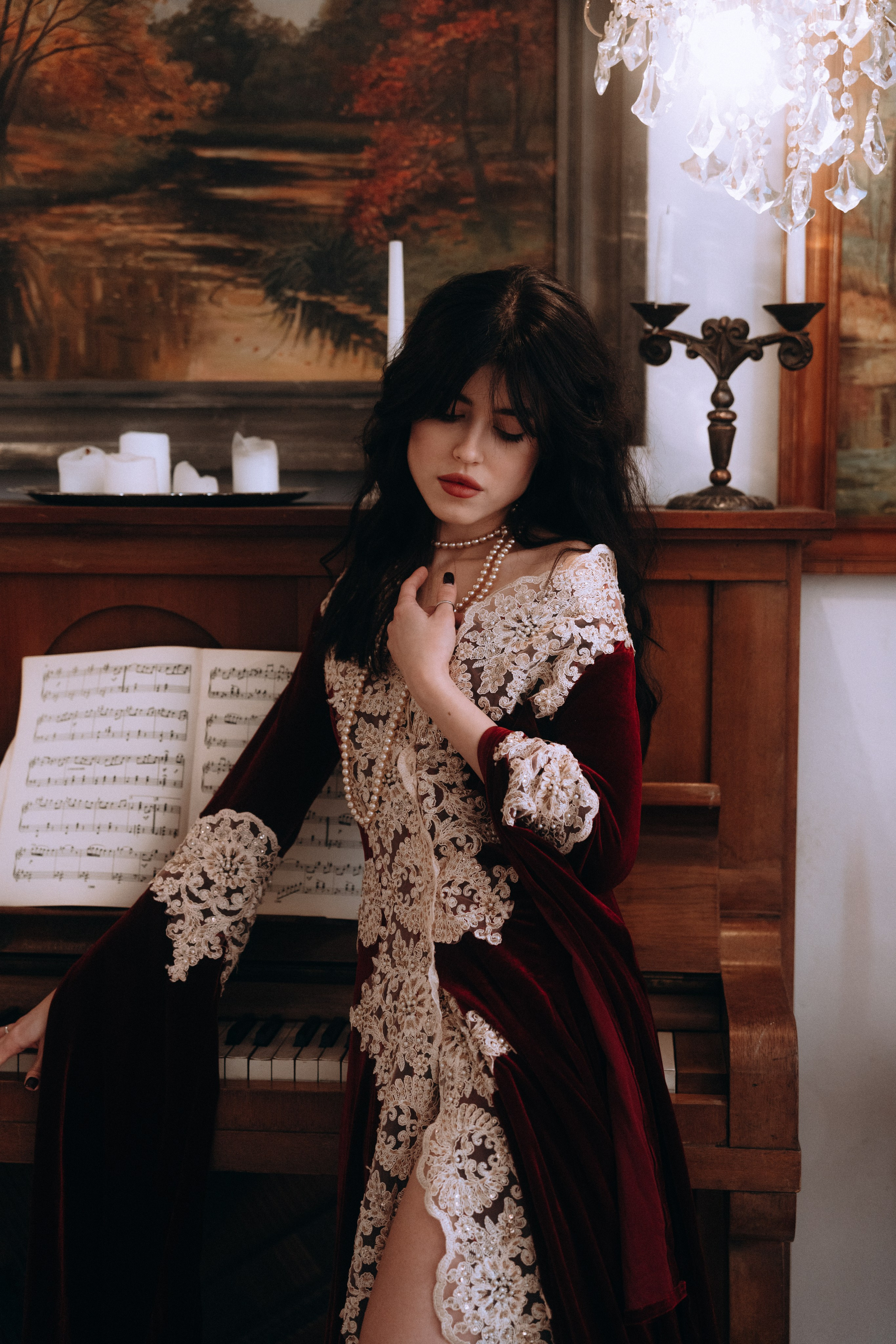 Готическая фотосессия в фотостудии. Портретный свадебный фотограф Крым | Евгения Щитенко