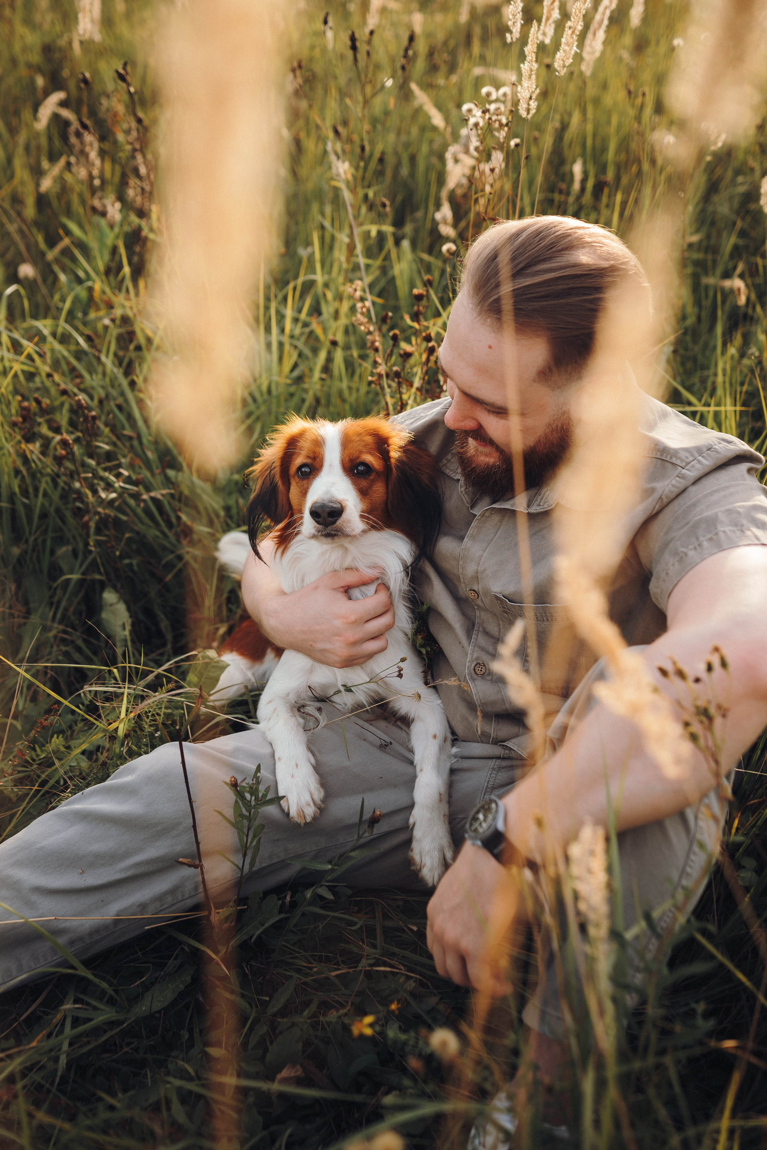 Семейная фотосессия с питомцем. Семейный фотограф анималист Ананьева Мария — Москва