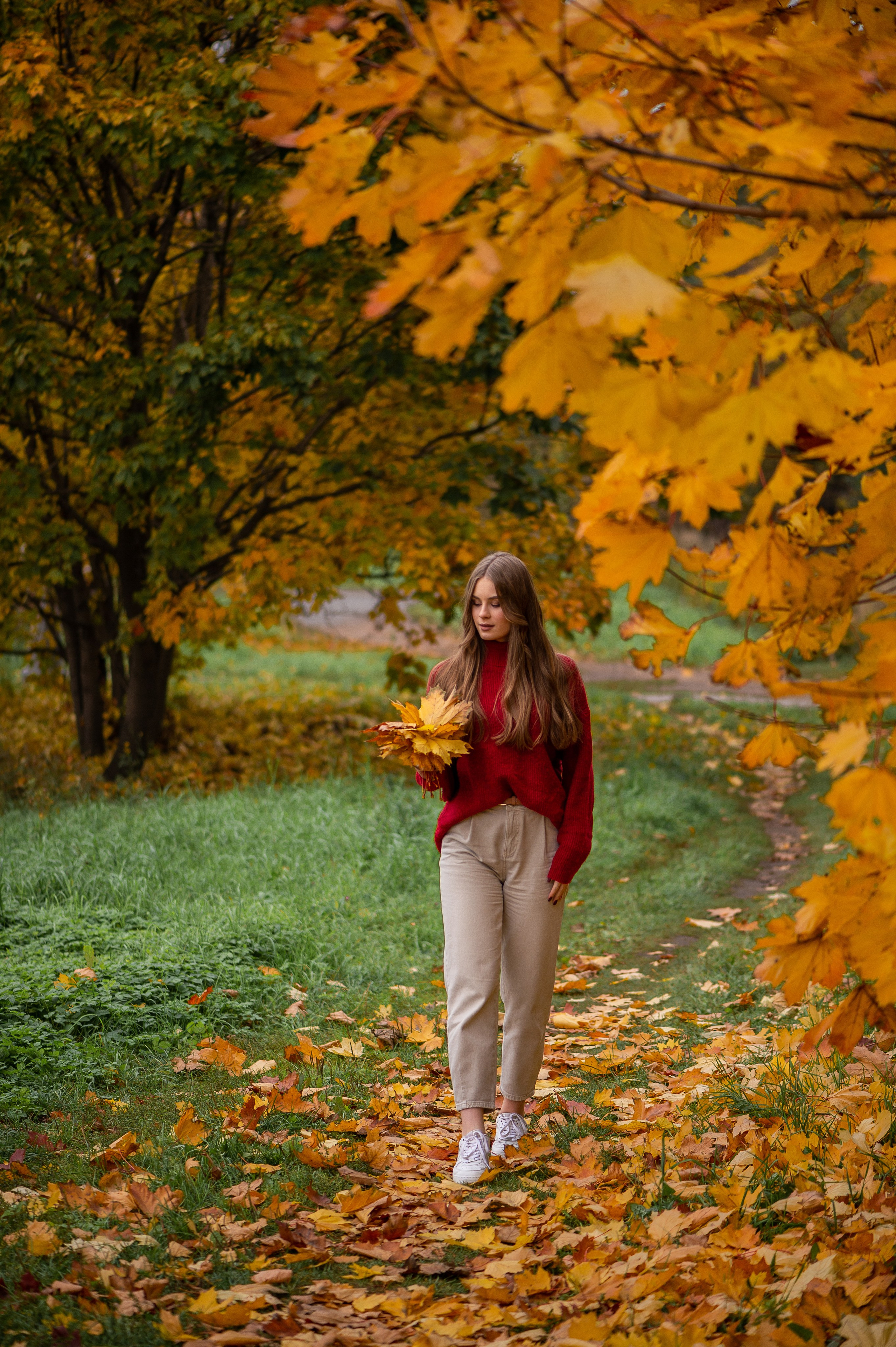 Осенняя фотосессия для Вероники. Фотосессии в Москве, женский и семейный фотограф Юлия Михайленко