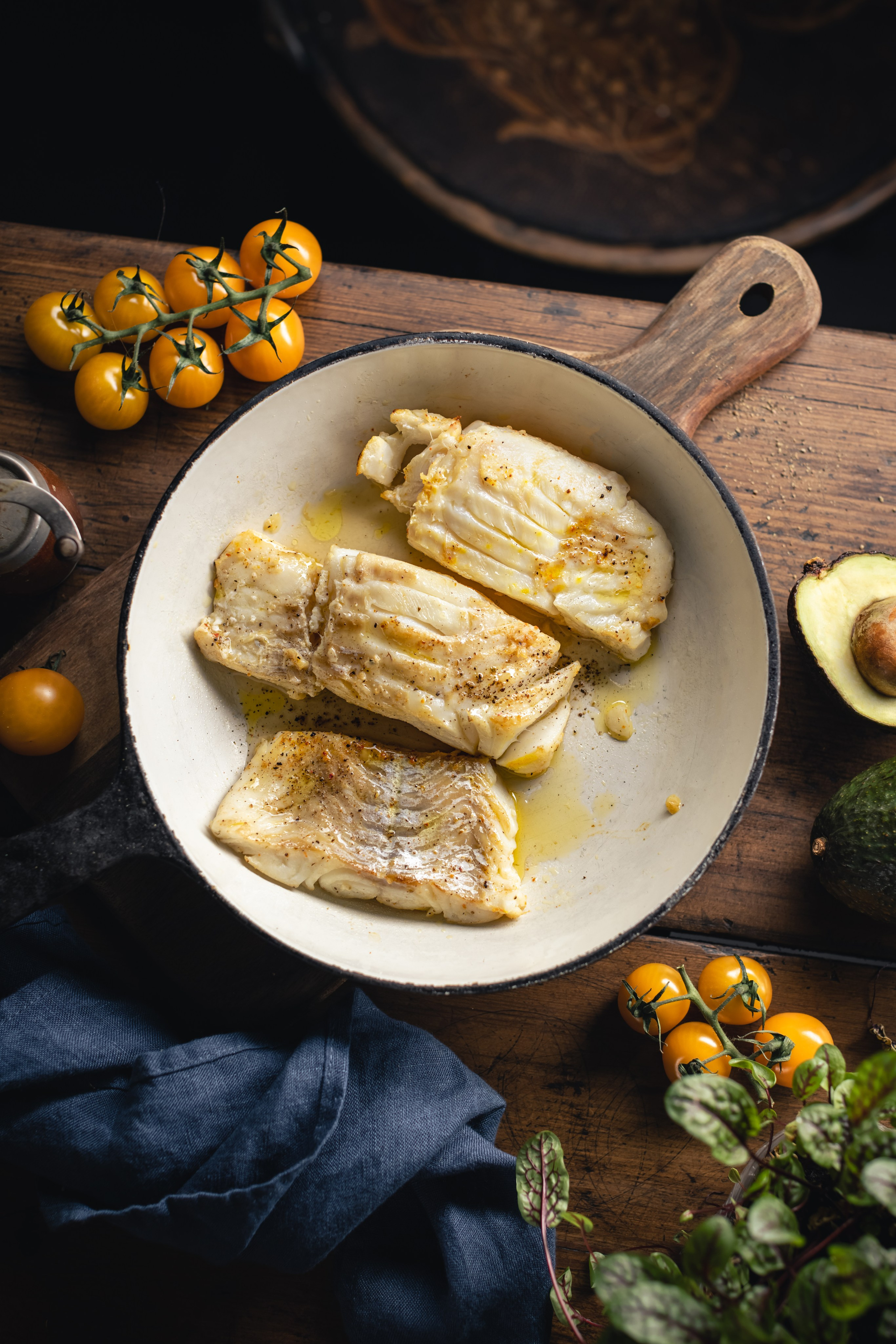 Треска подача. Foodie Stories (гастрономические истории) рекламная фуд-фотосъёмка, Москва