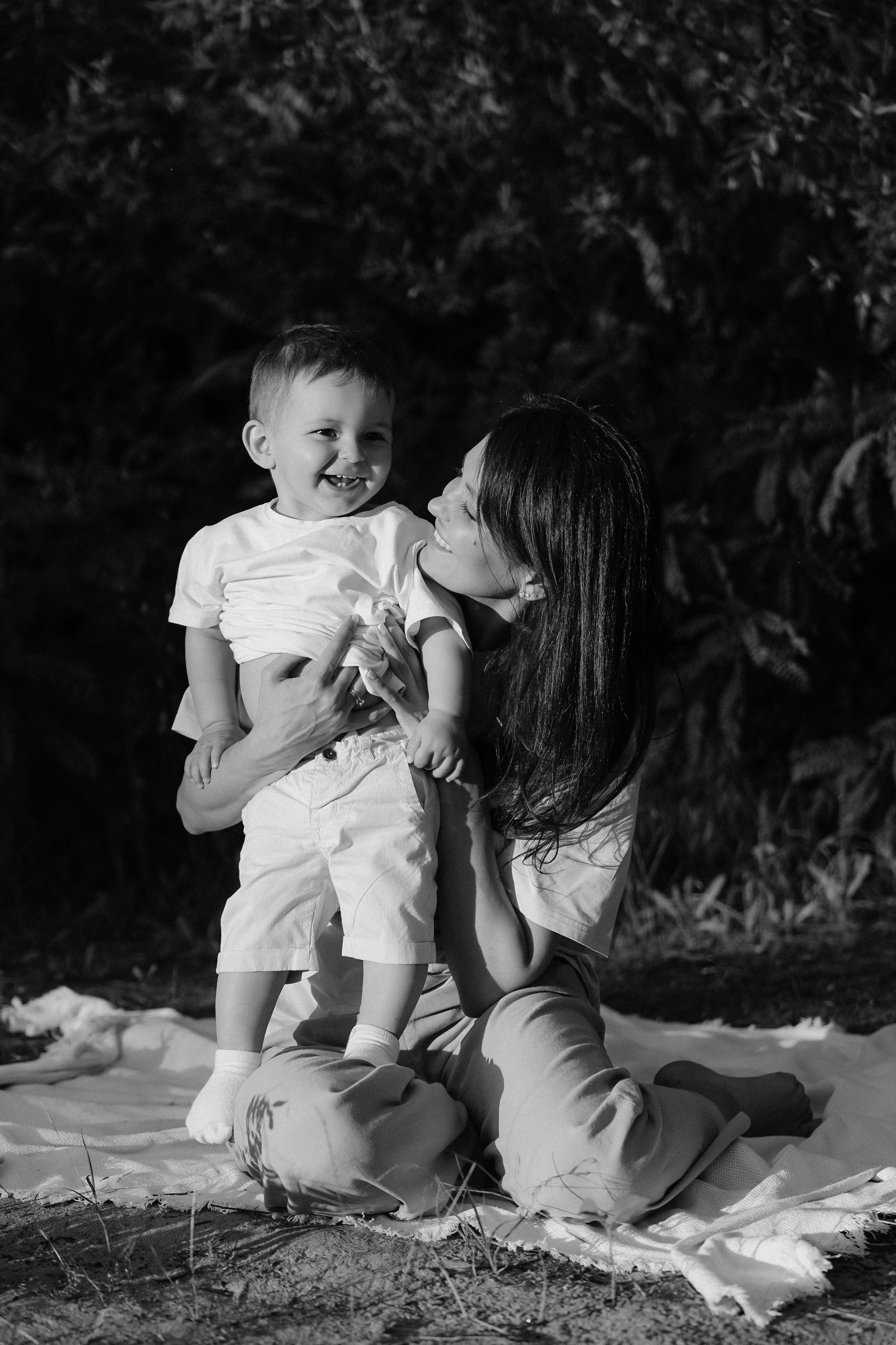 Семейная съёмка на закате. Фотограф с психологическим образованием