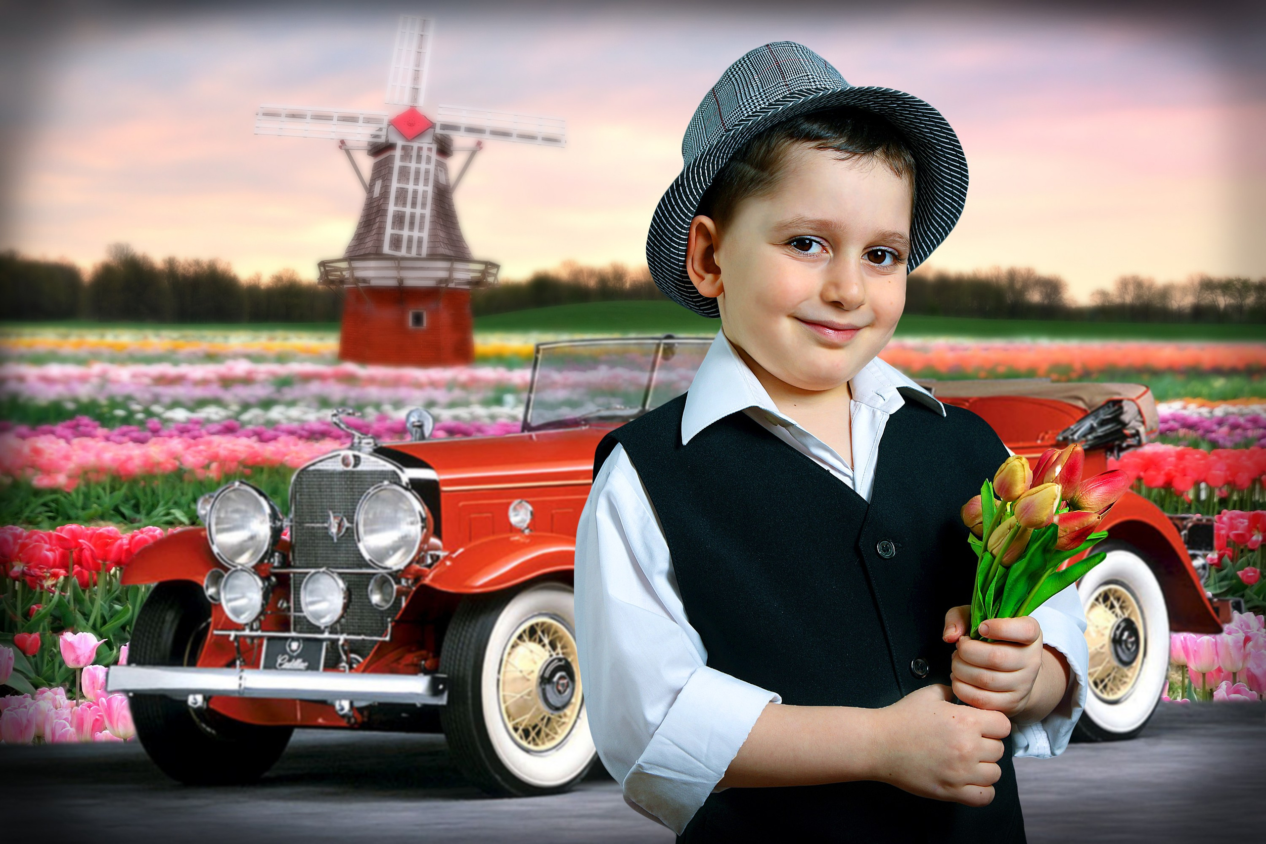 С машиной. Art photographer Nino