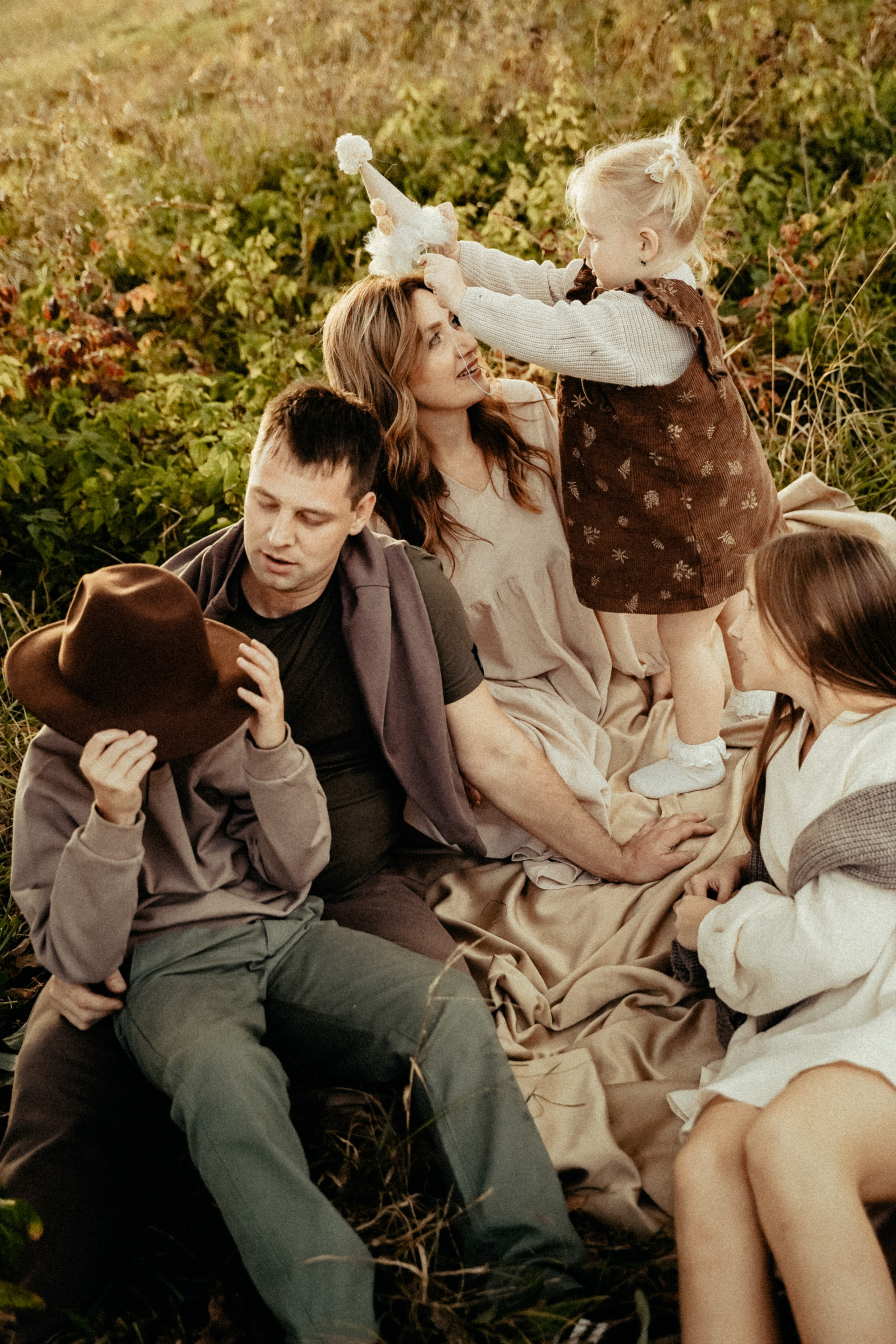 Семья на природе