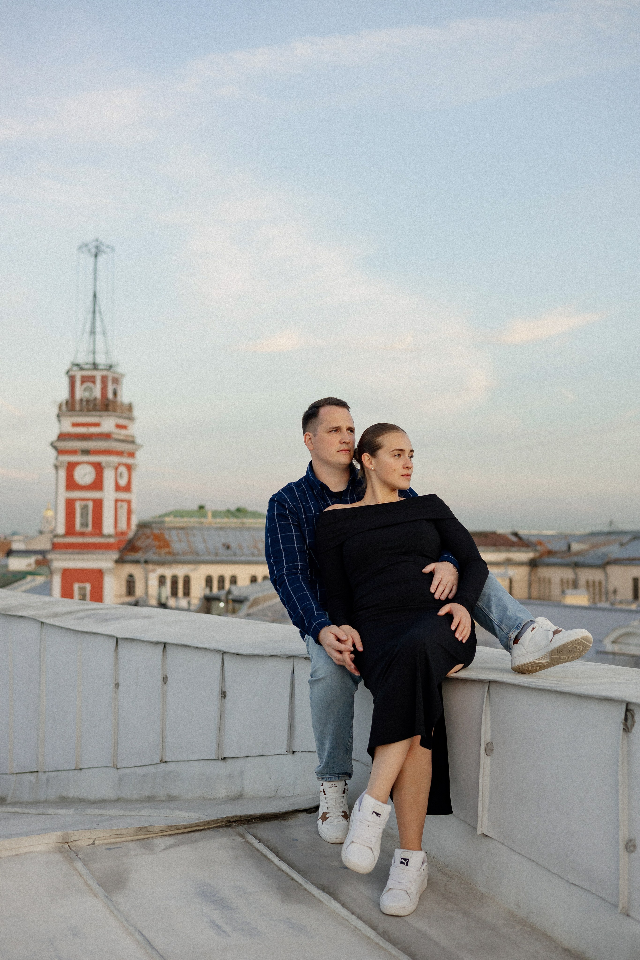 Романтика питерских крыш. Свадебный фотограф в Санкт-Петербурге Ксения Кобышева