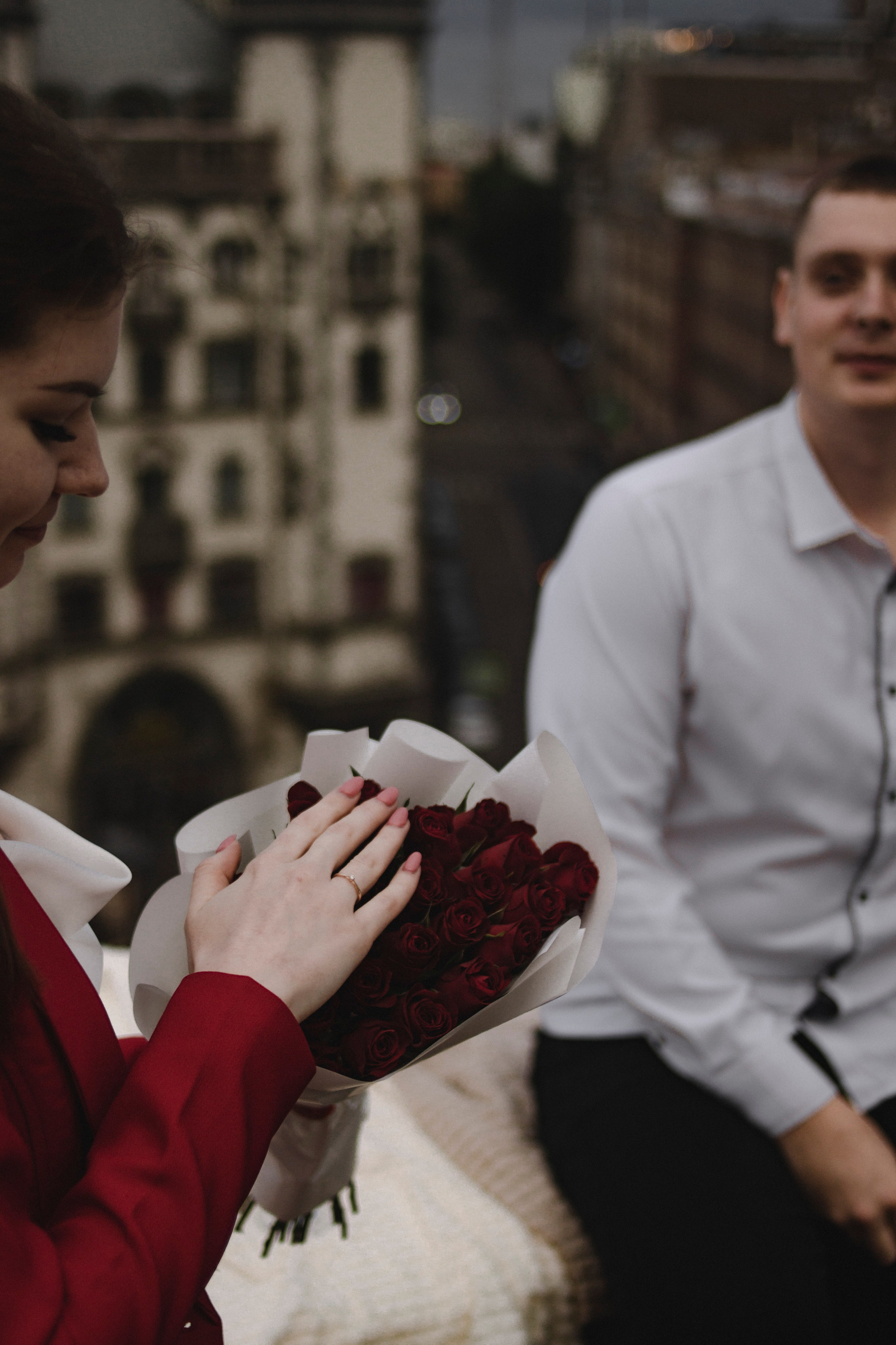 как красиво сделать предложение девушке. Свидание на крыше в Питере.