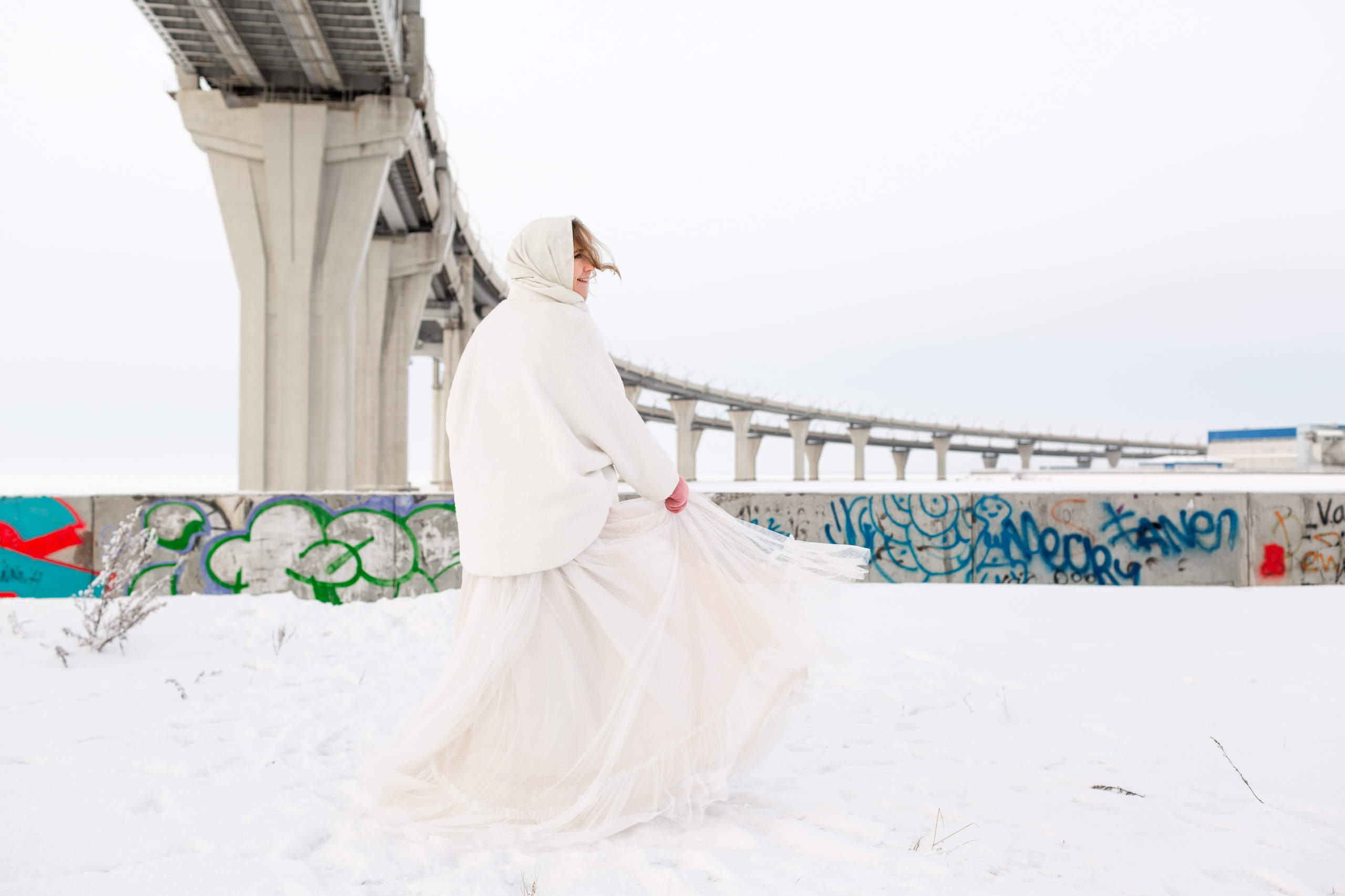 Свадебная фотосессия зимой. Свадебный фотограф Кирилл Белый