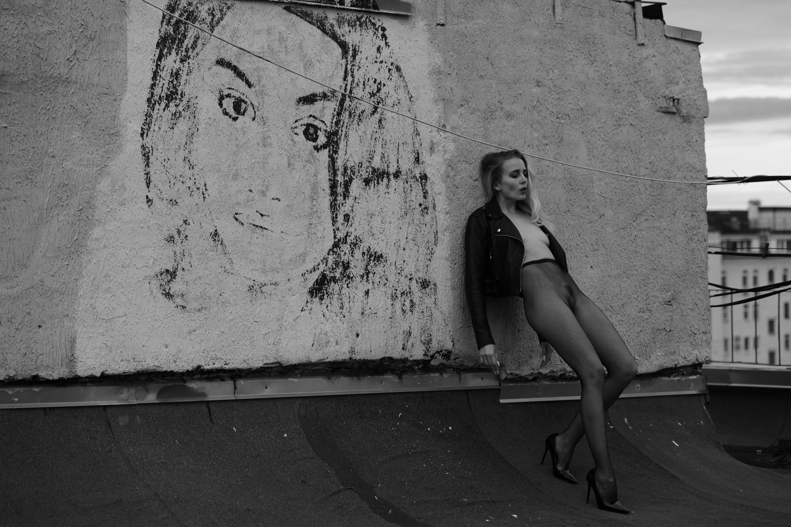 Фотосессия на крыше. Александр Mr.Brass — фотографирую женский портрет в Москве