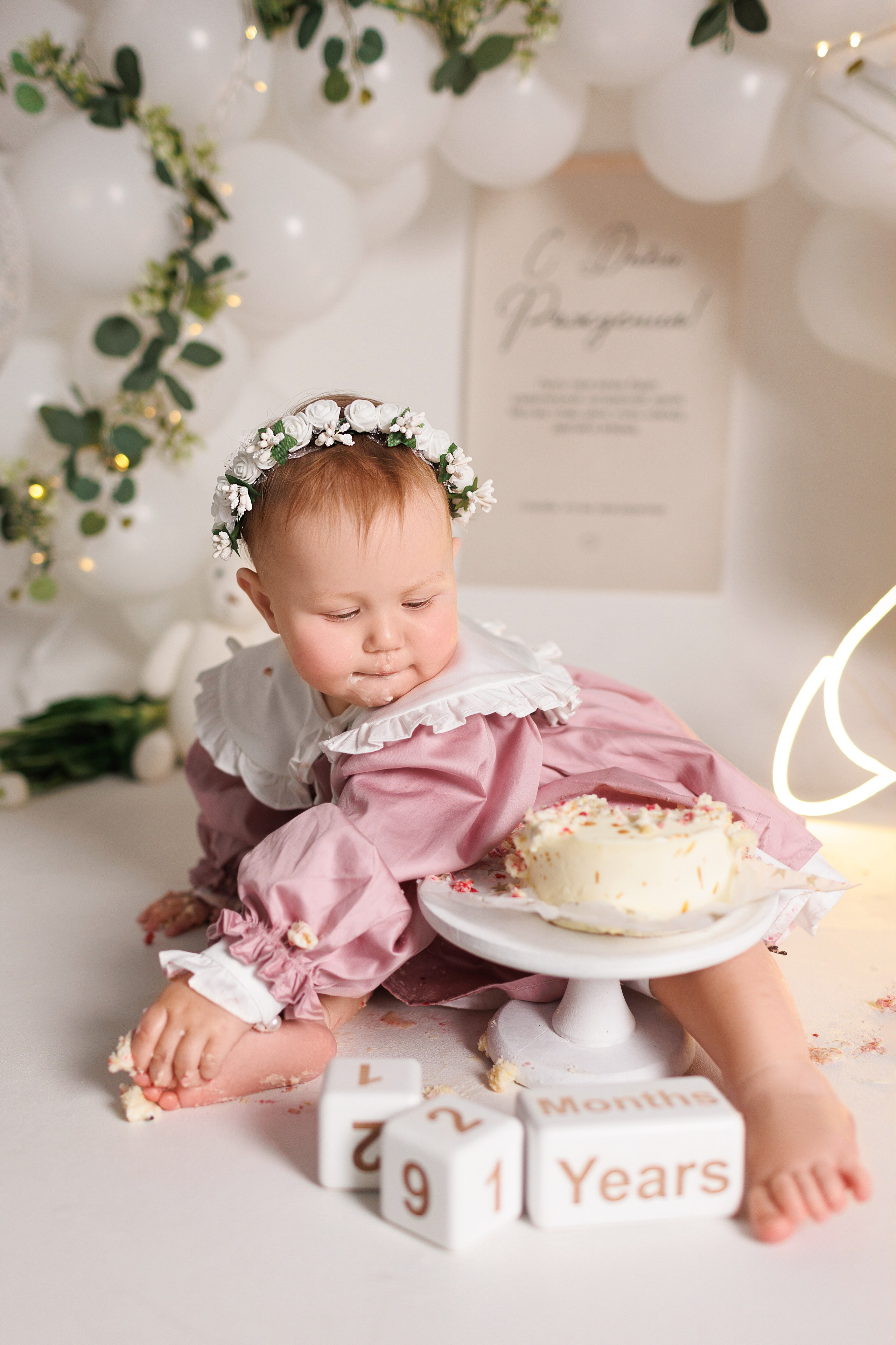 Фотосъёмка первого годика. Фотограф Беременности и Новорождённых в Кемерово