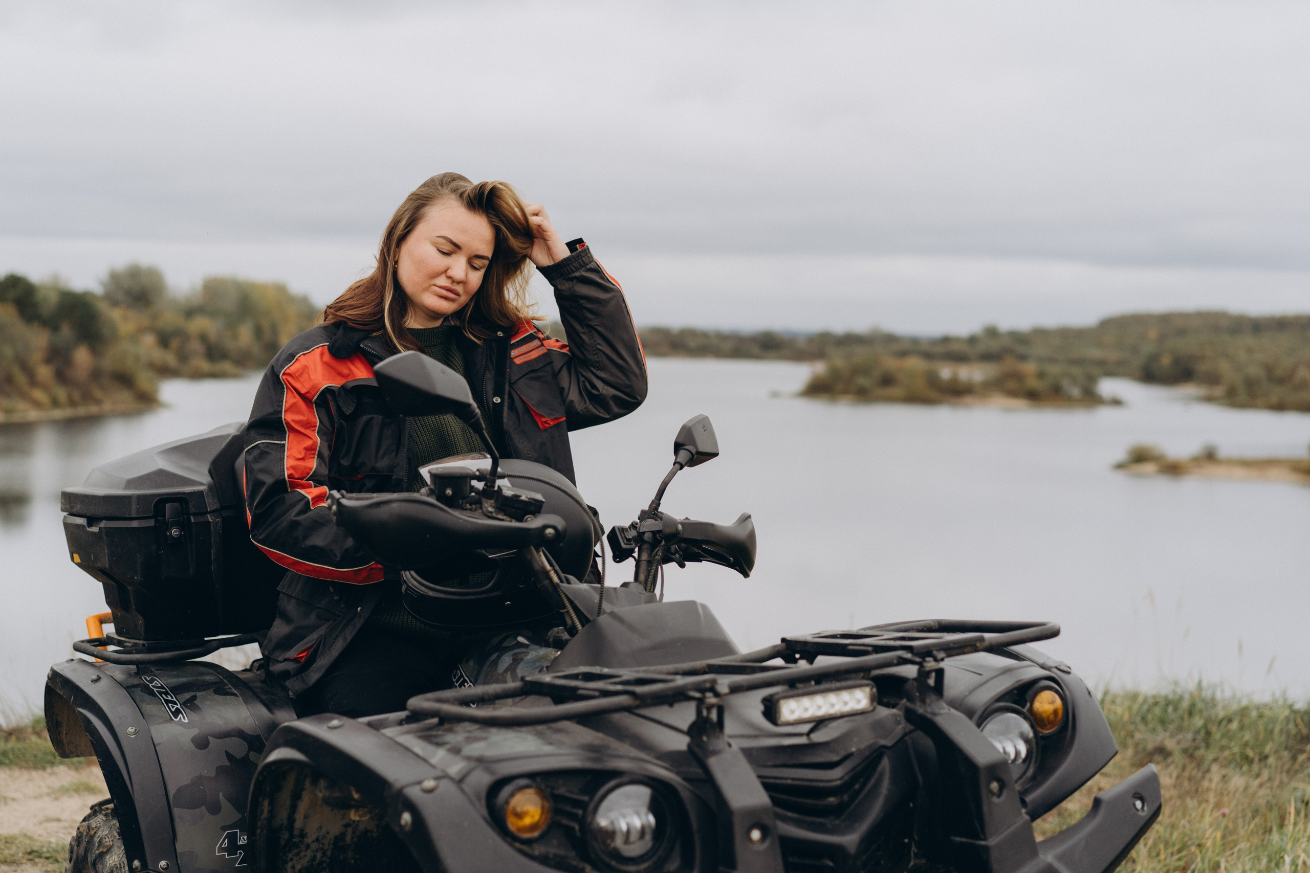 На квадриках по Ланьшинским карьерам. Лиза Фирстова — самый добрый фотограф