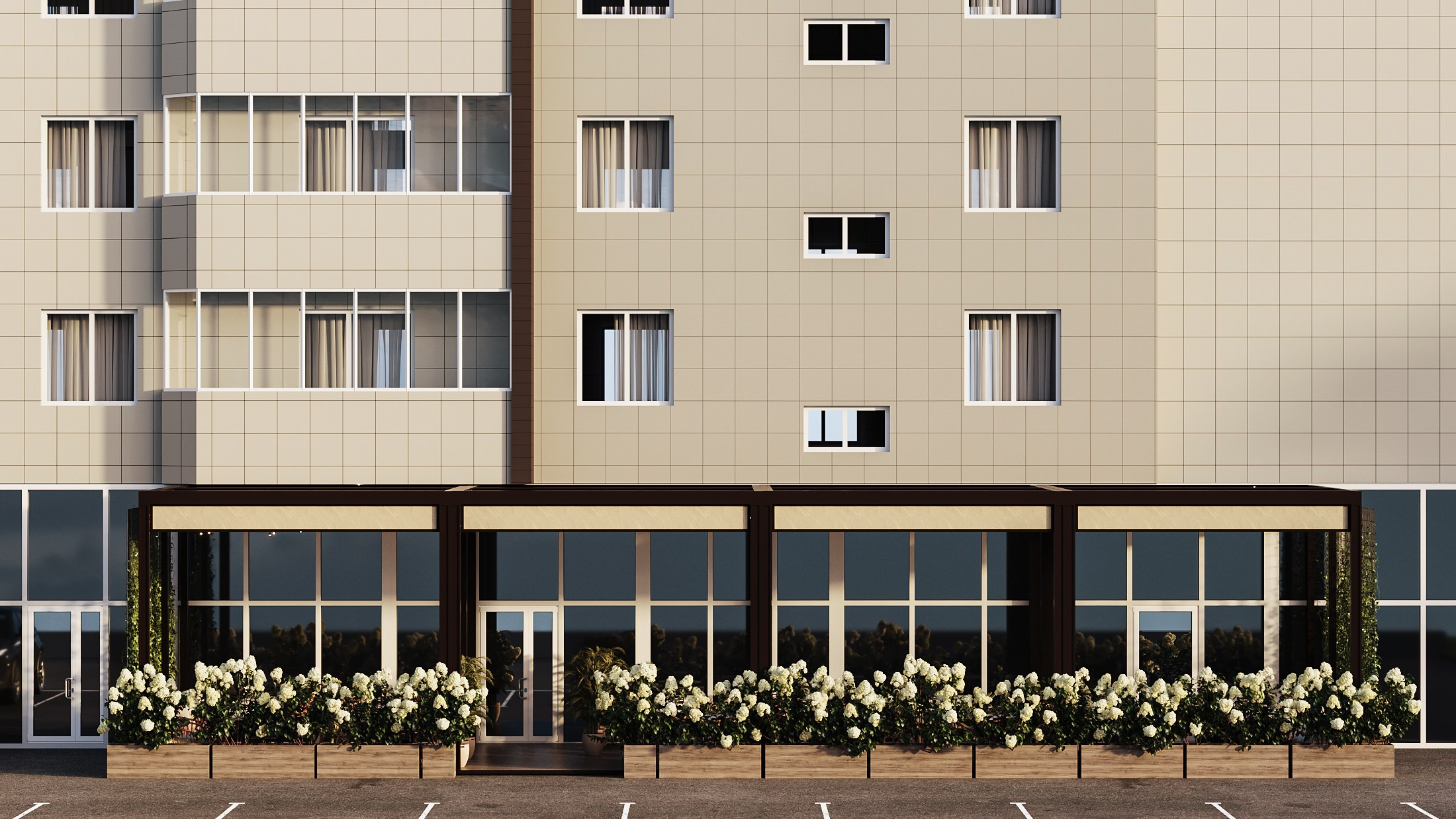 3D визуализация кафе. 3D Визуализация