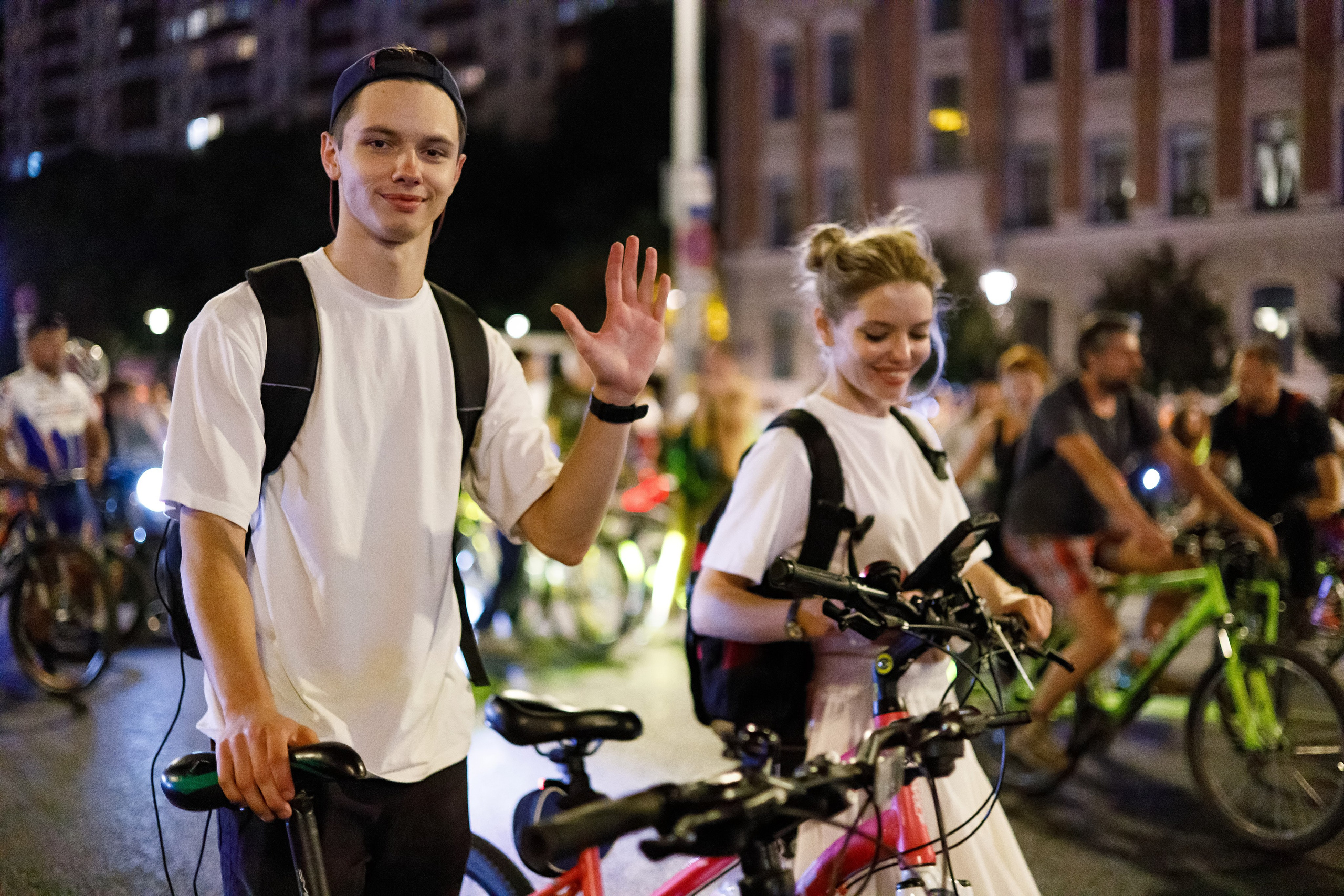 Московский ночной велофестиваль. Фотограф Сергей Склемин