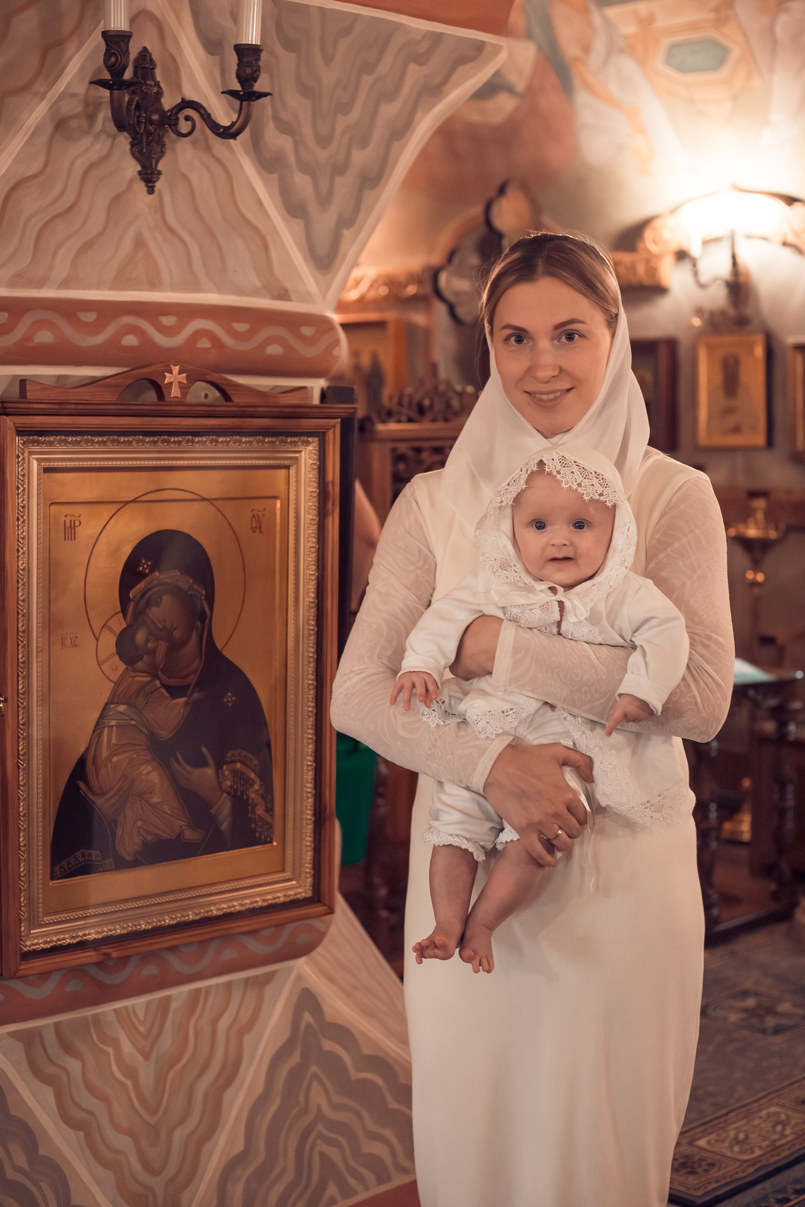 Крещение Полины в Спасо-Преображенском Воротынском женском монастыре
