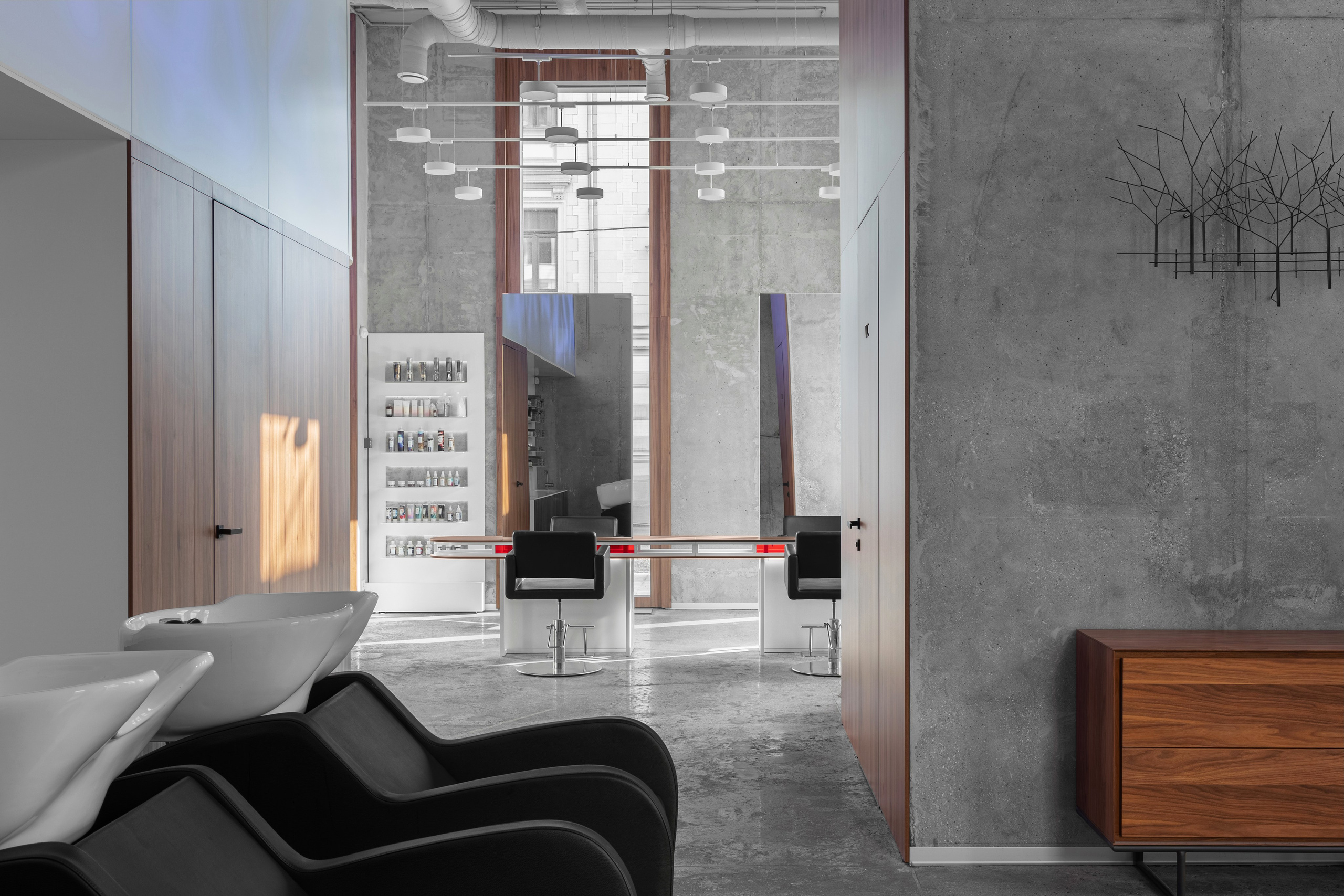 Парикмахерская K4 в Москве. Интерьерный фотограф в Нижнем Новгороде и Москве Владимир Гудков