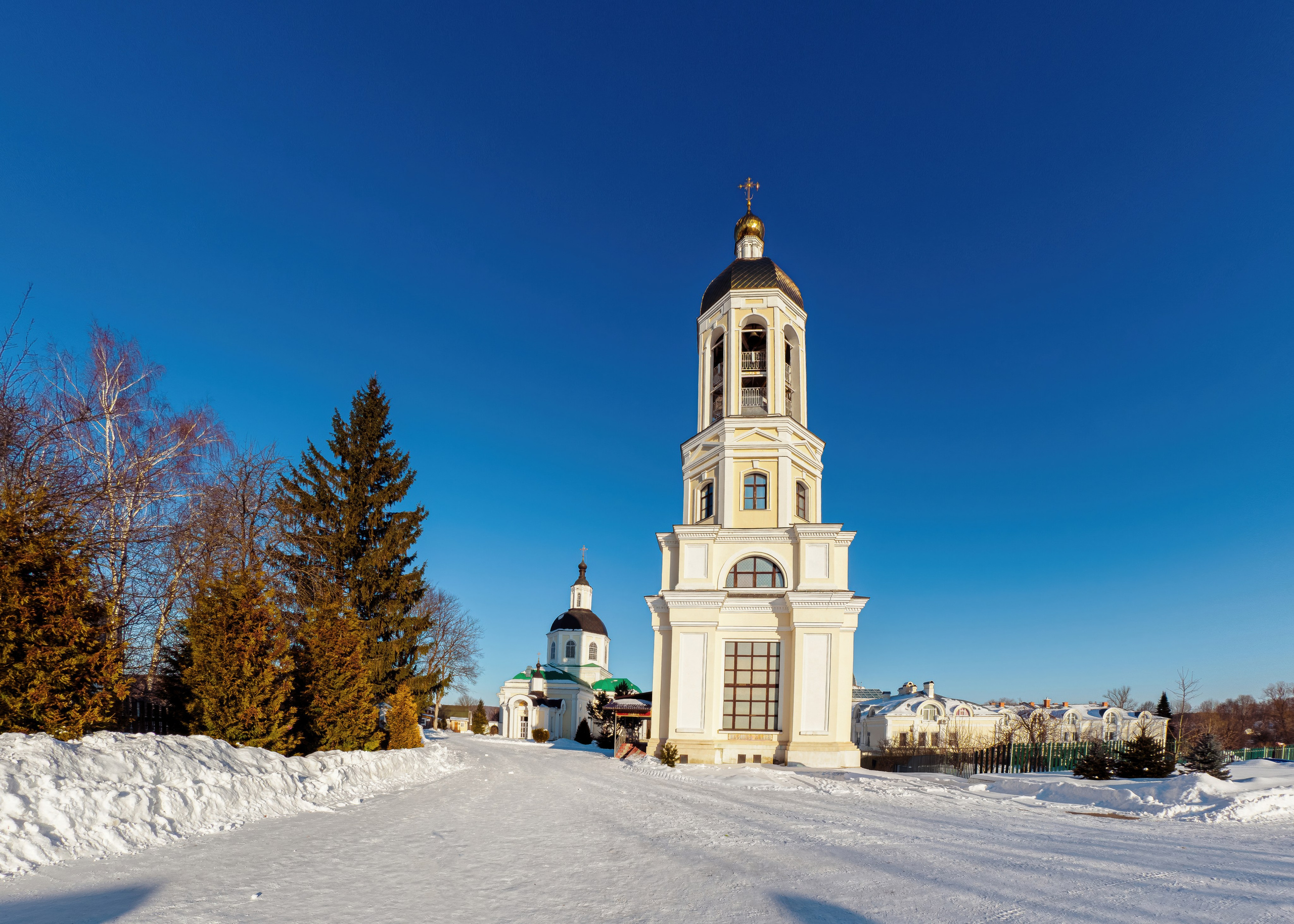 Оптина пустынь. Зима 2023 года. Фотограф Никифоров-Гордеев Сергей. Москва и МО