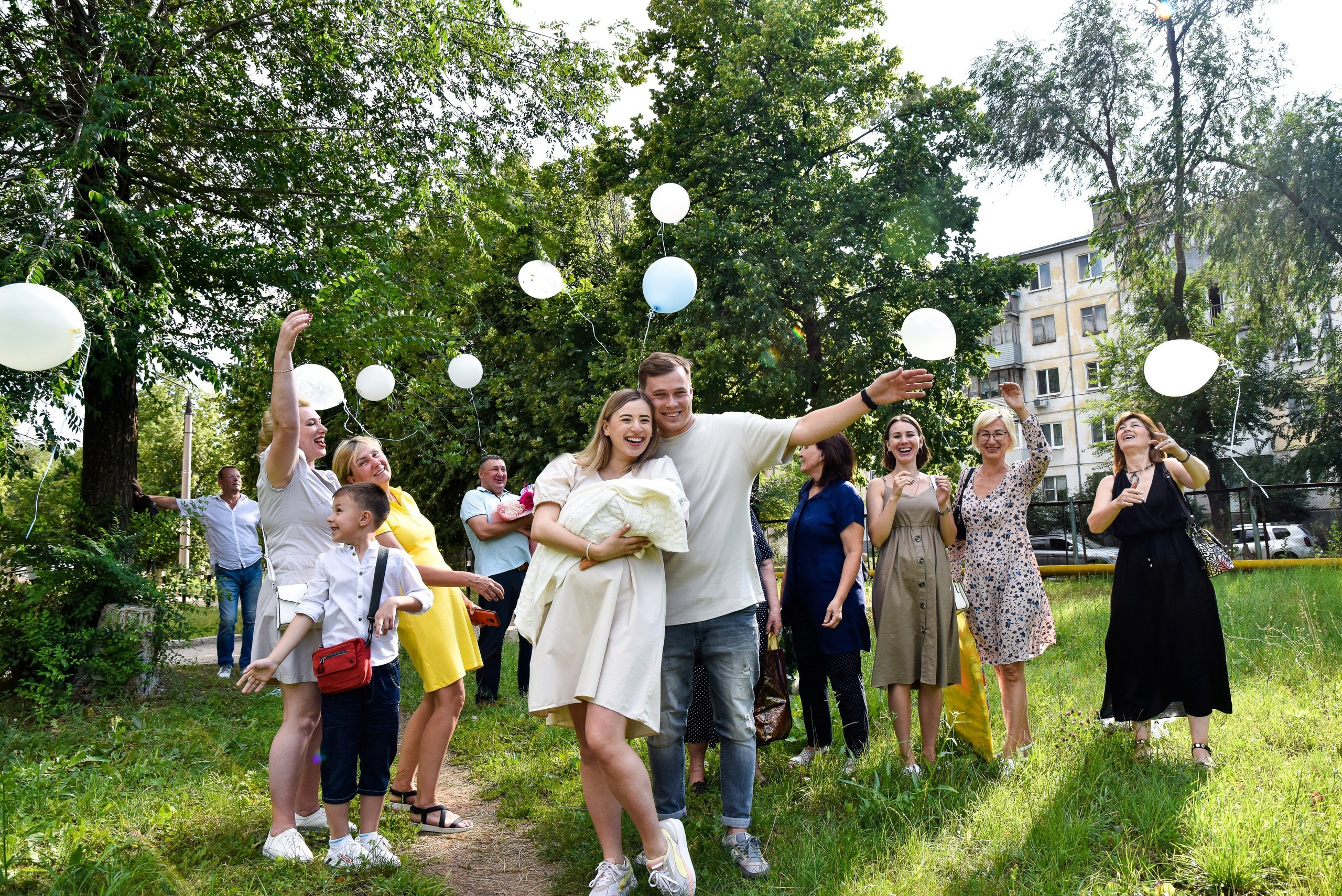 Фотосессия выписки из роддома в Самаре