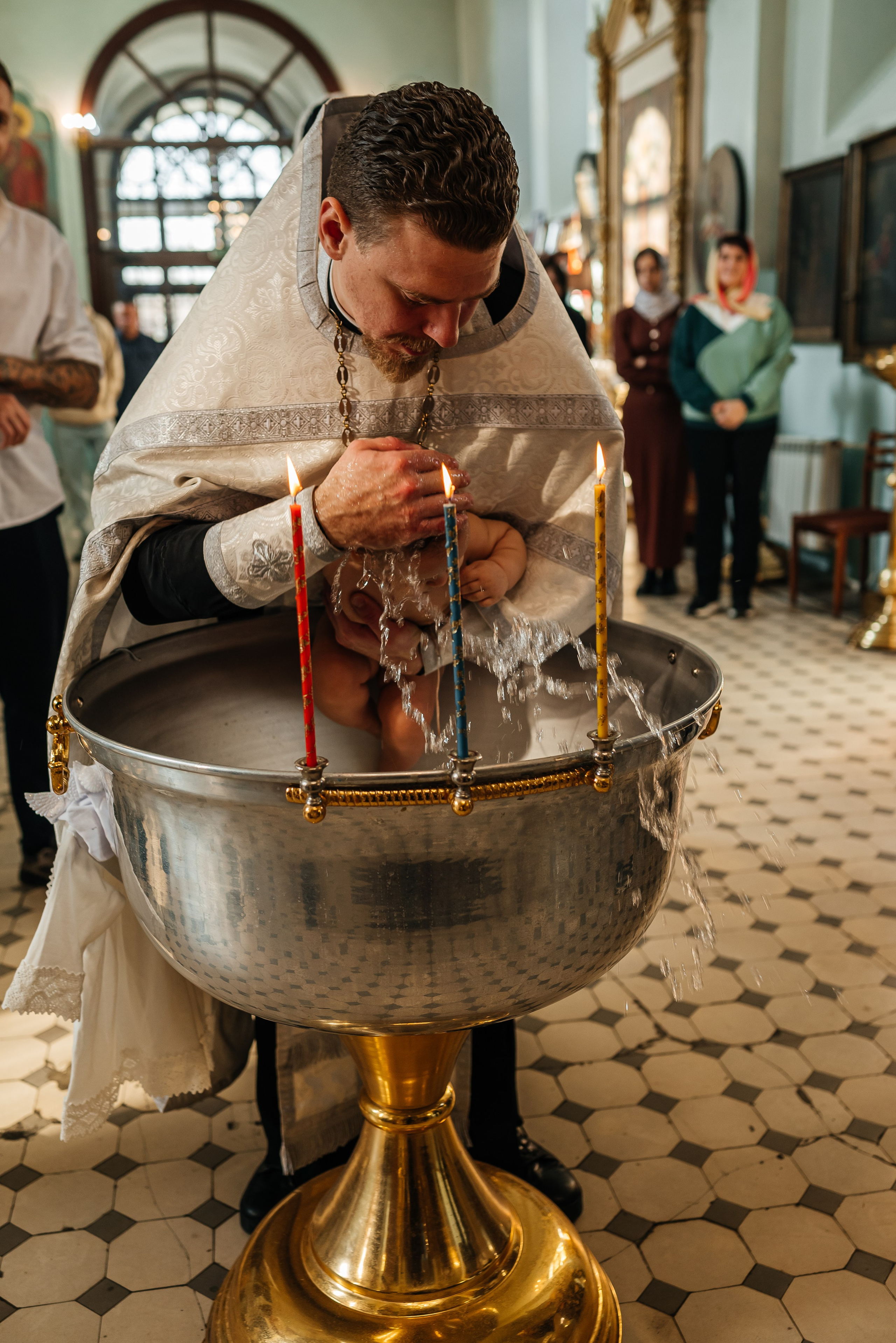 Крещение в Храме Успения Пресвятой Богородицы Гундоровский. Фотограф в Каменске-Шахтинском и парке Лога Ольга Сагал